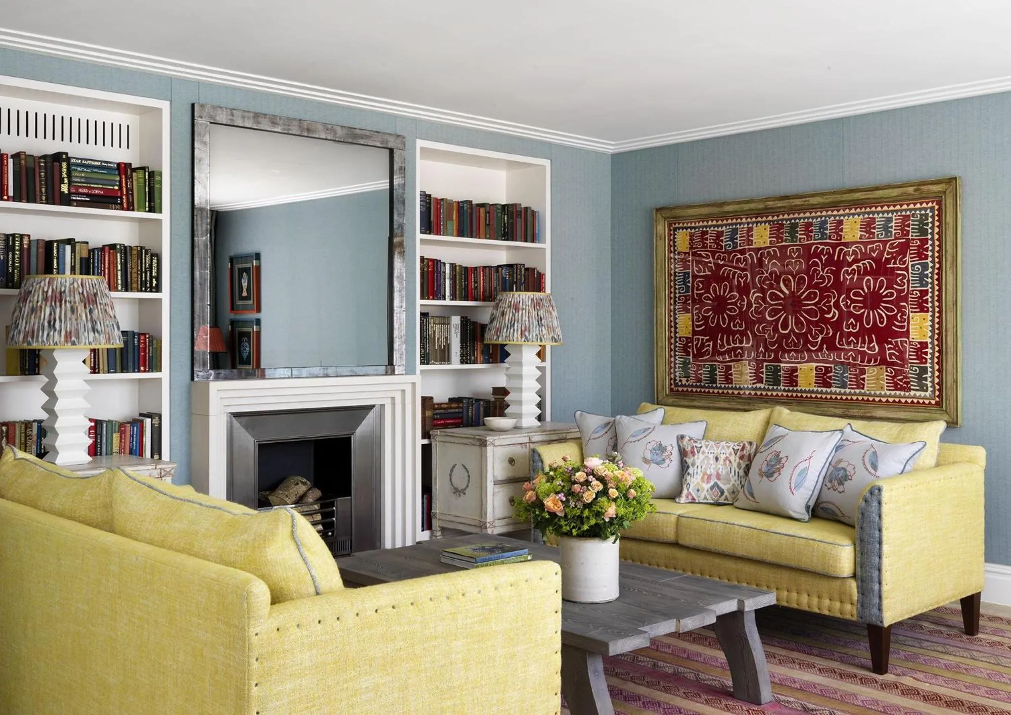 Living room in Ham Yard Hotel, Firmdale Hotels