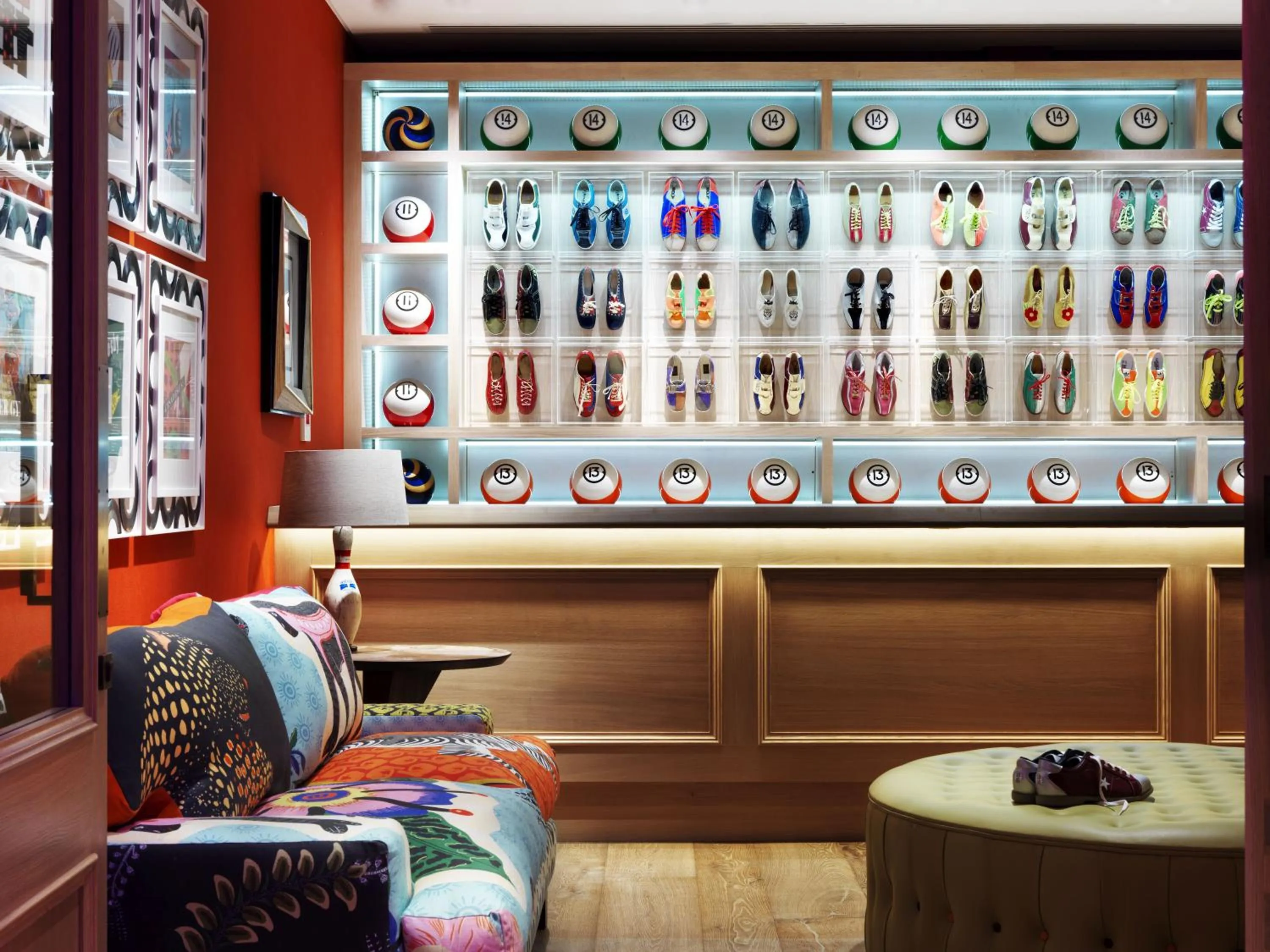 Bowling in Ham Yard Hotel, Firmdale Hotels