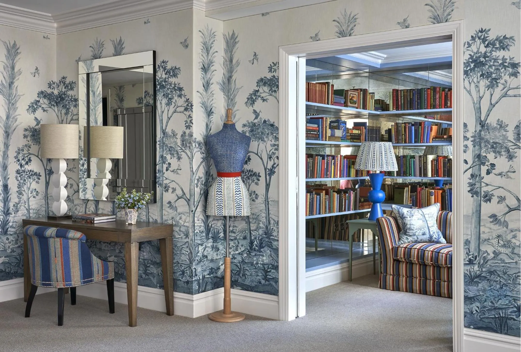 Seating area in Ham Yard Hotel, Firmdale Hotels