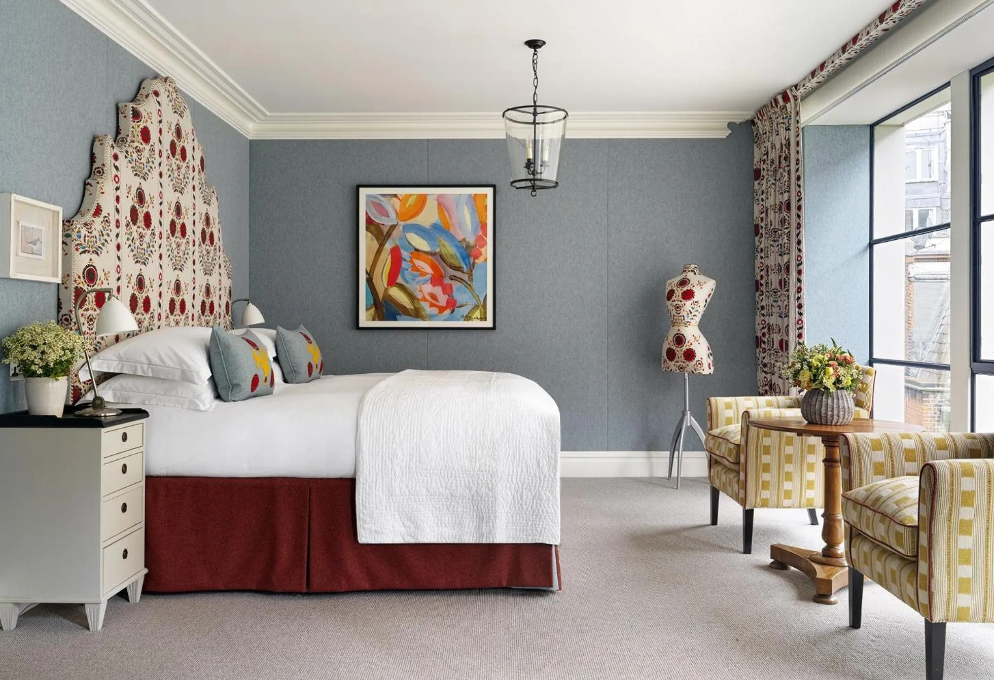 Bedroom, Bed in Ham Yard Hotel, Firmdale Hotels