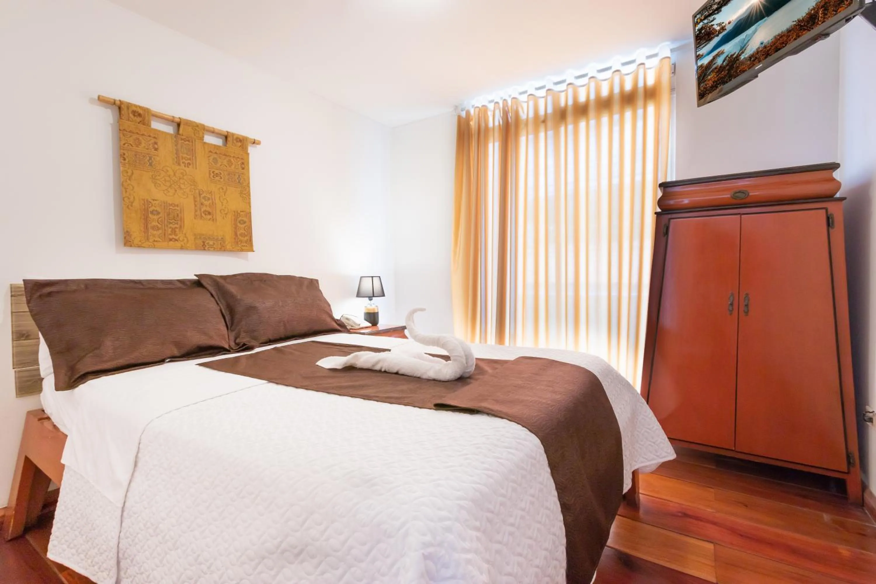 Bed in HOSTAL DEL RÍO