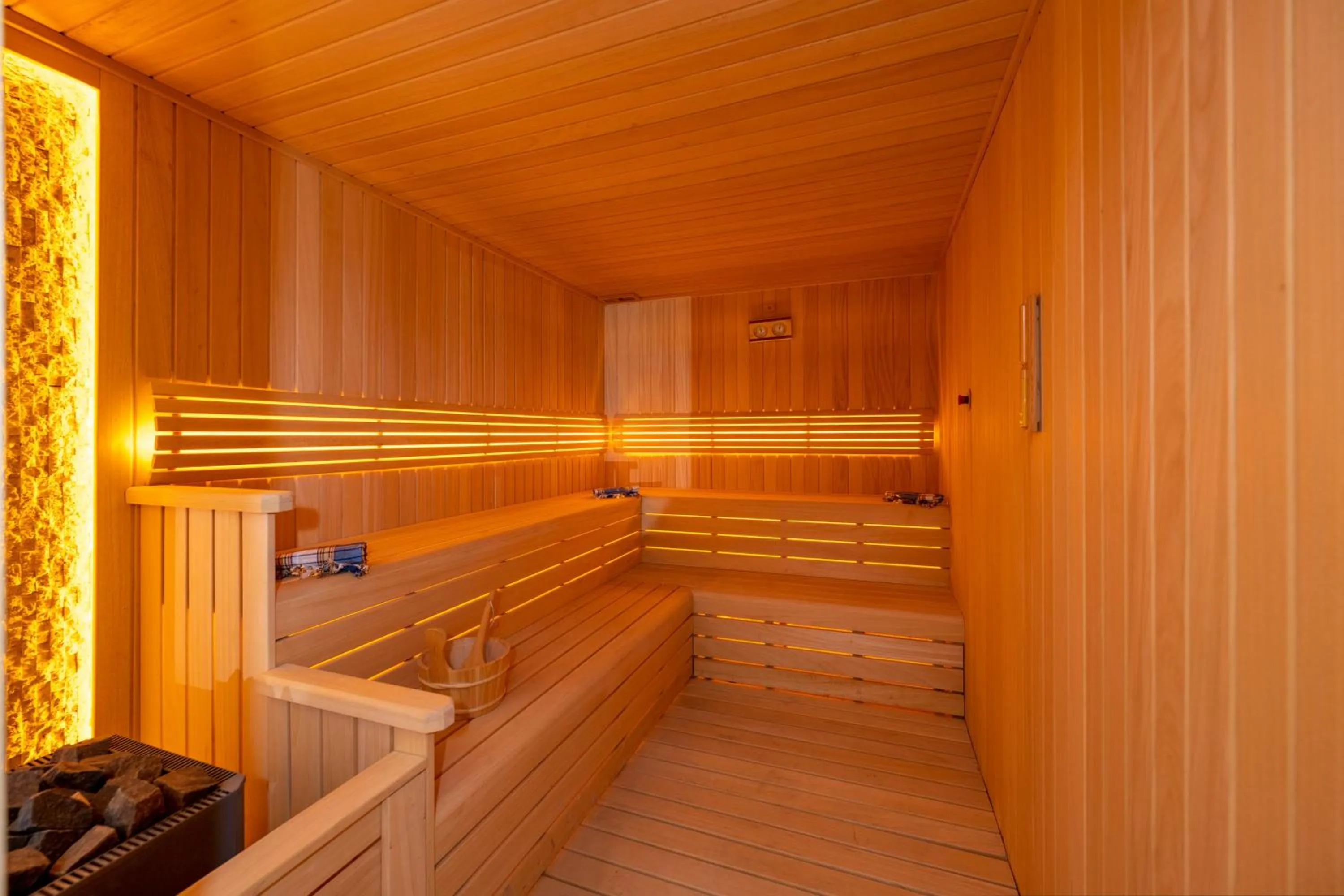 Sauna in Freya Hotel
