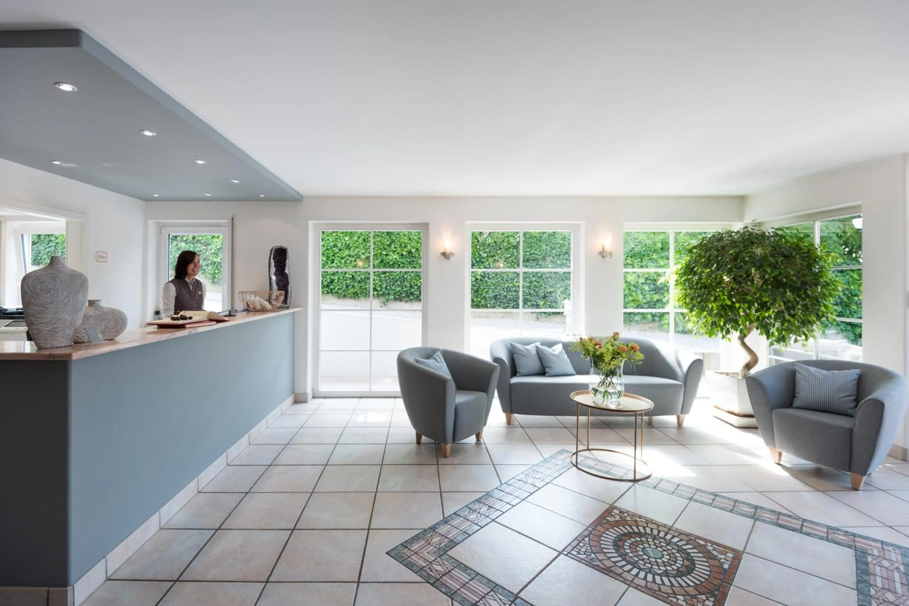 Lobby or reception in Bodenseehotel Renn