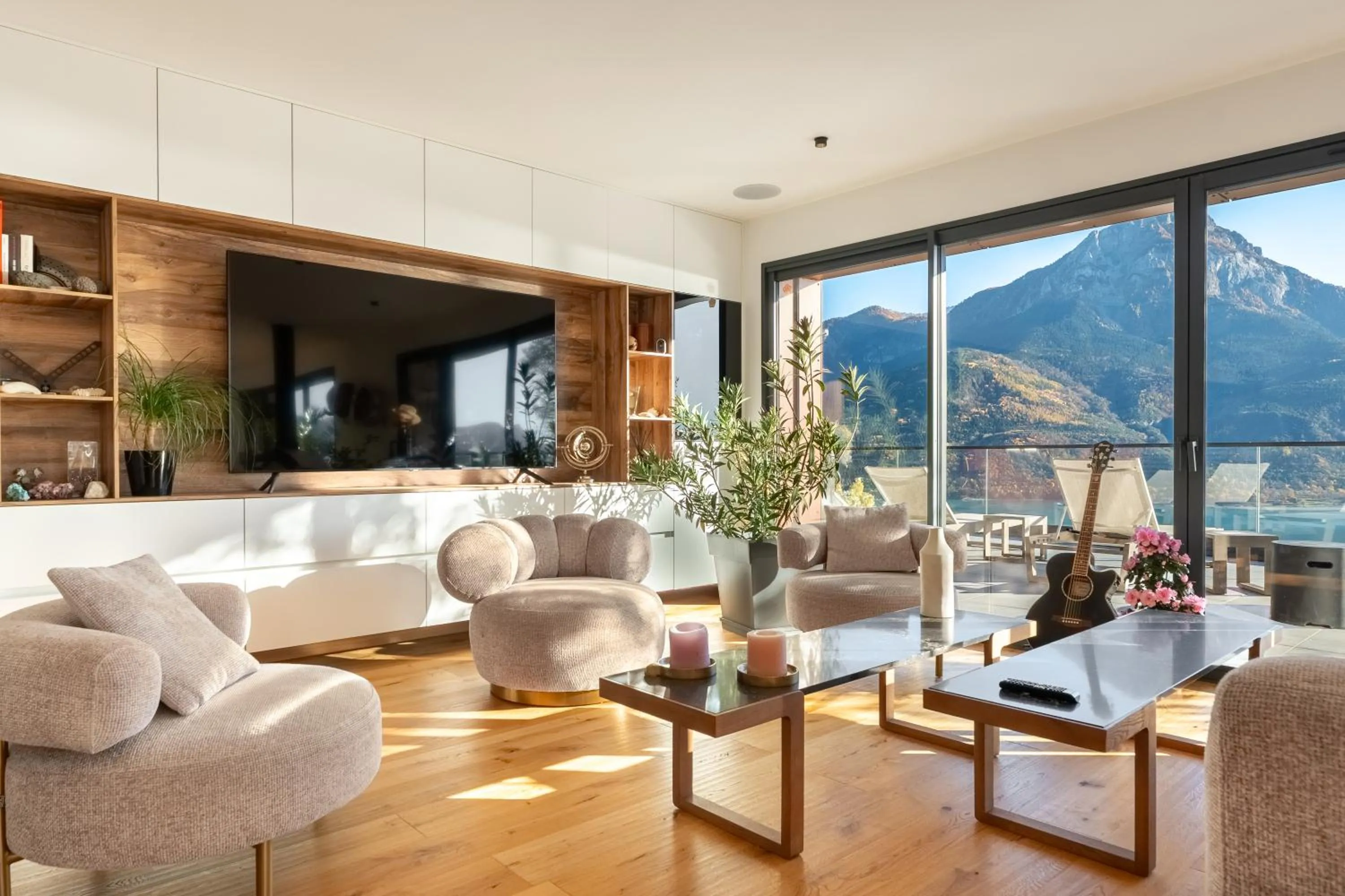 Living room in Les Restanques du lac