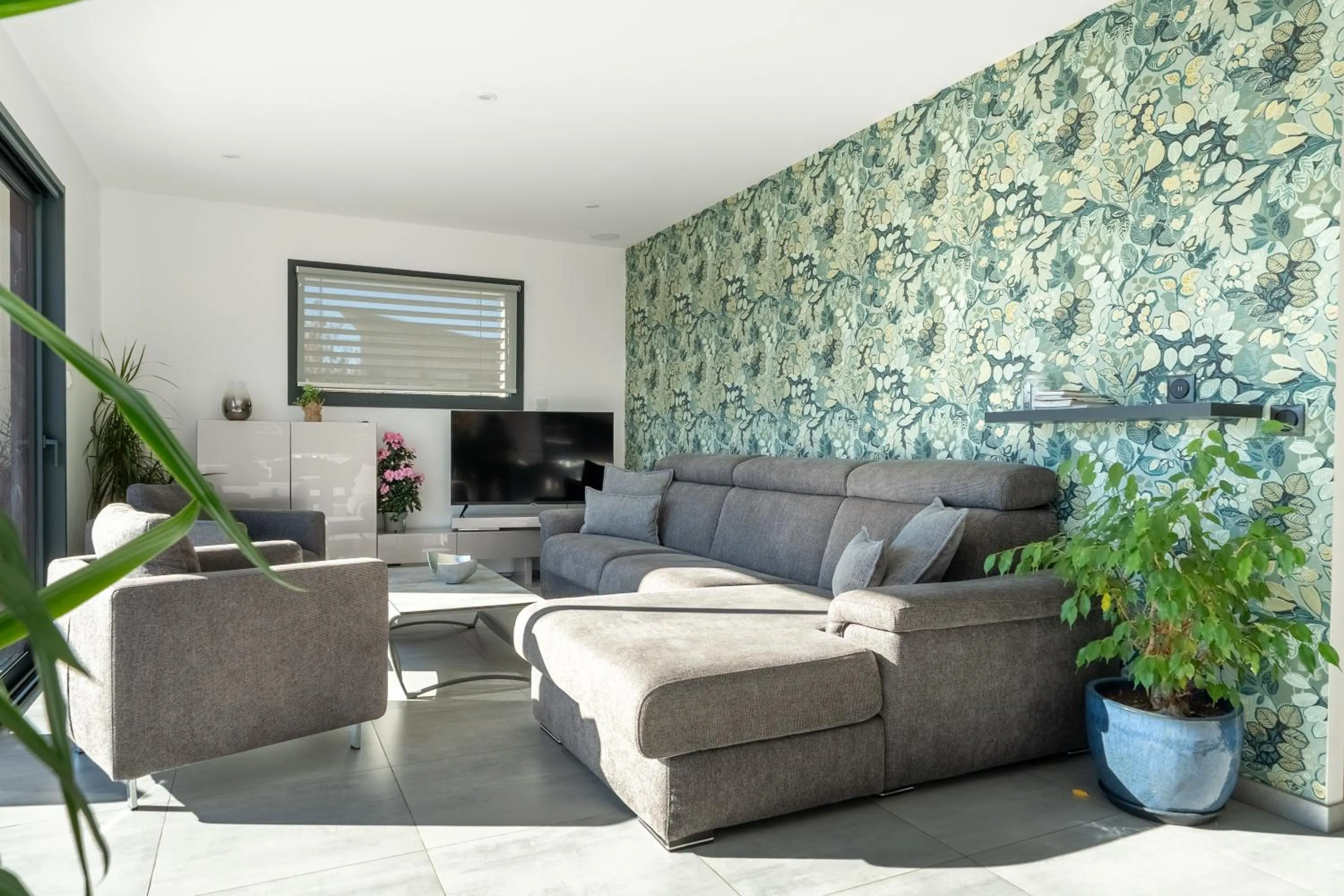 Living room in Les Restanques du lac