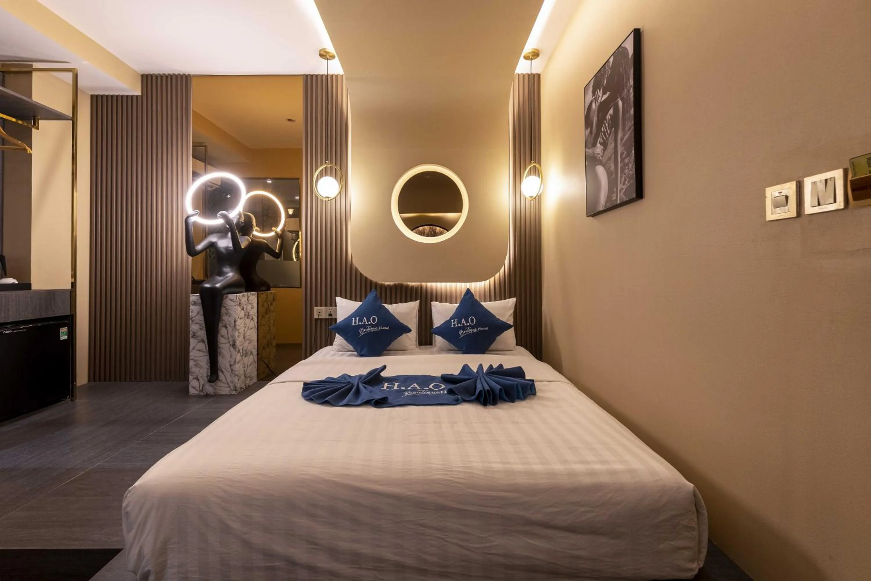 Bed in H A O Boutique Hotel