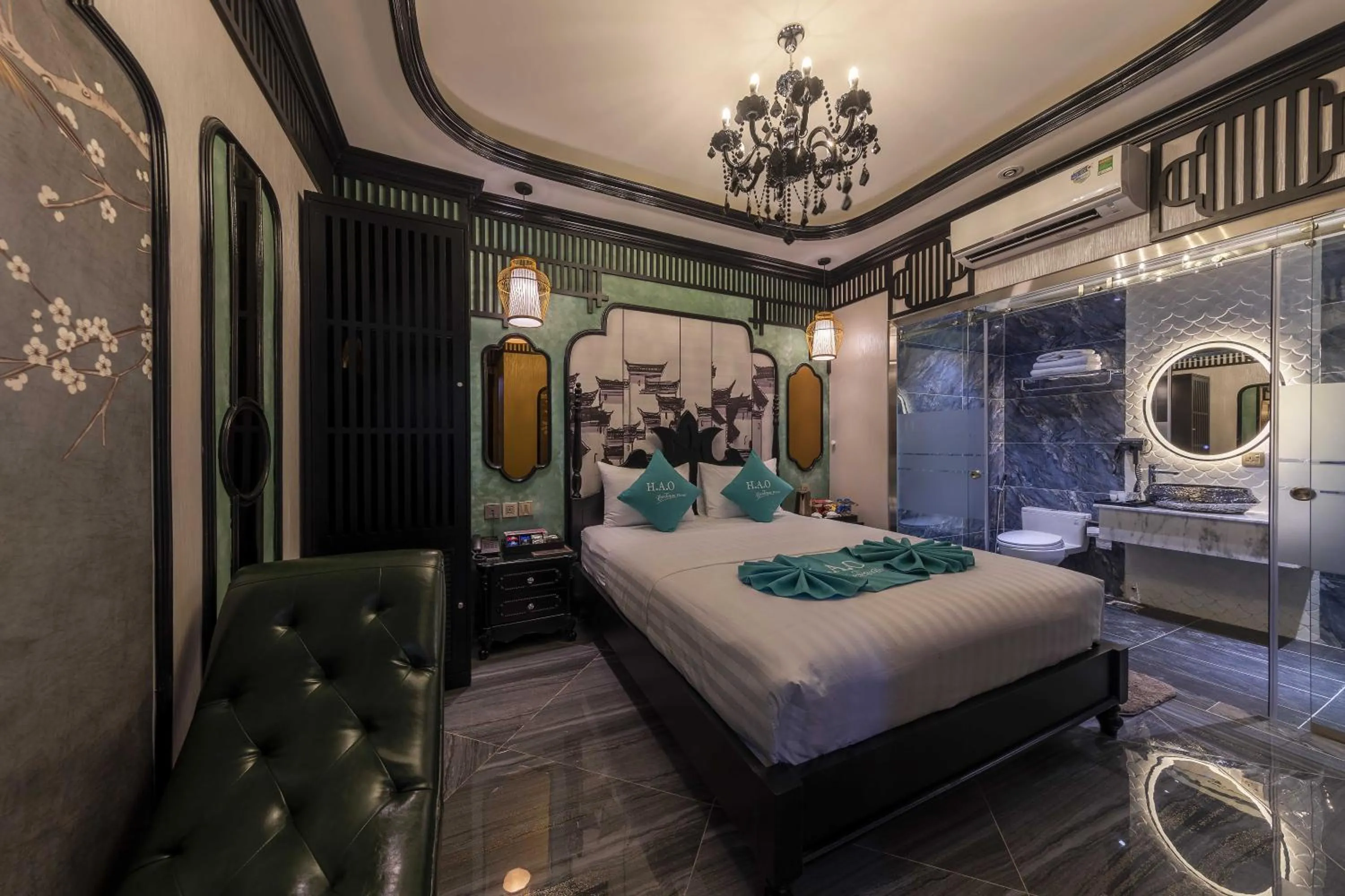 Bed in H A O Boutique Hotel