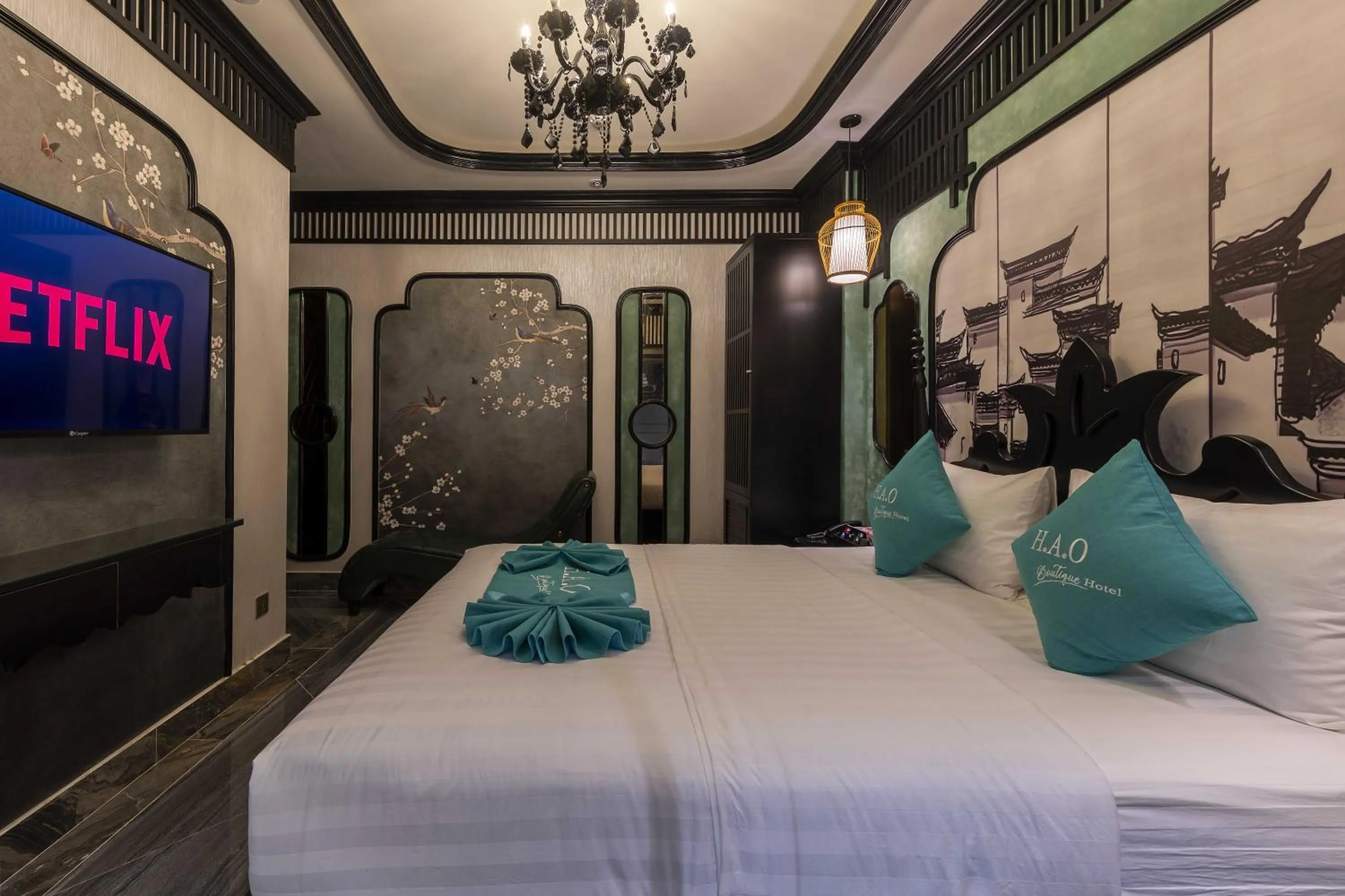 Bed in H A O Boutique Hotel