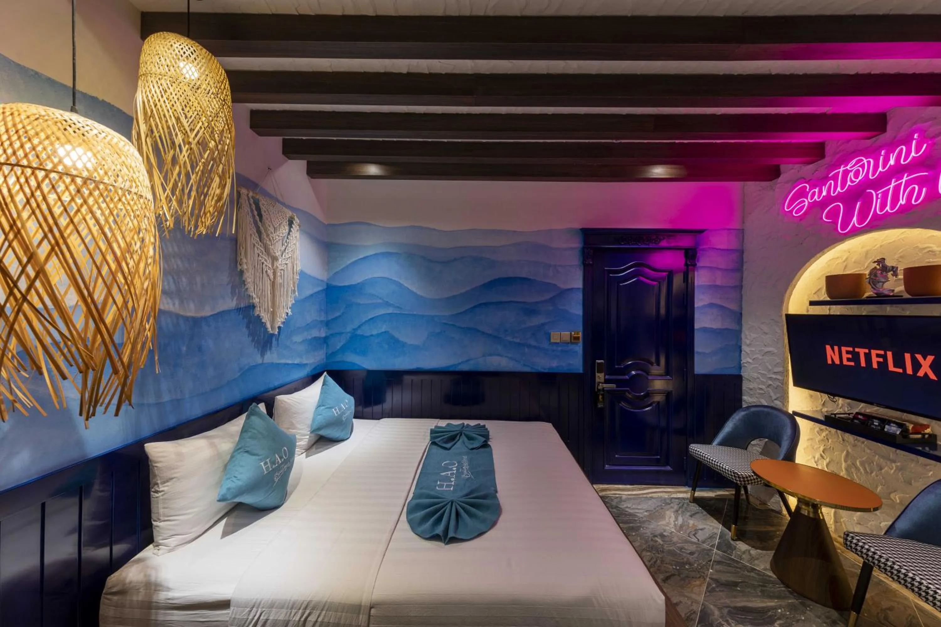 Bed in H A O Boutique Hotel