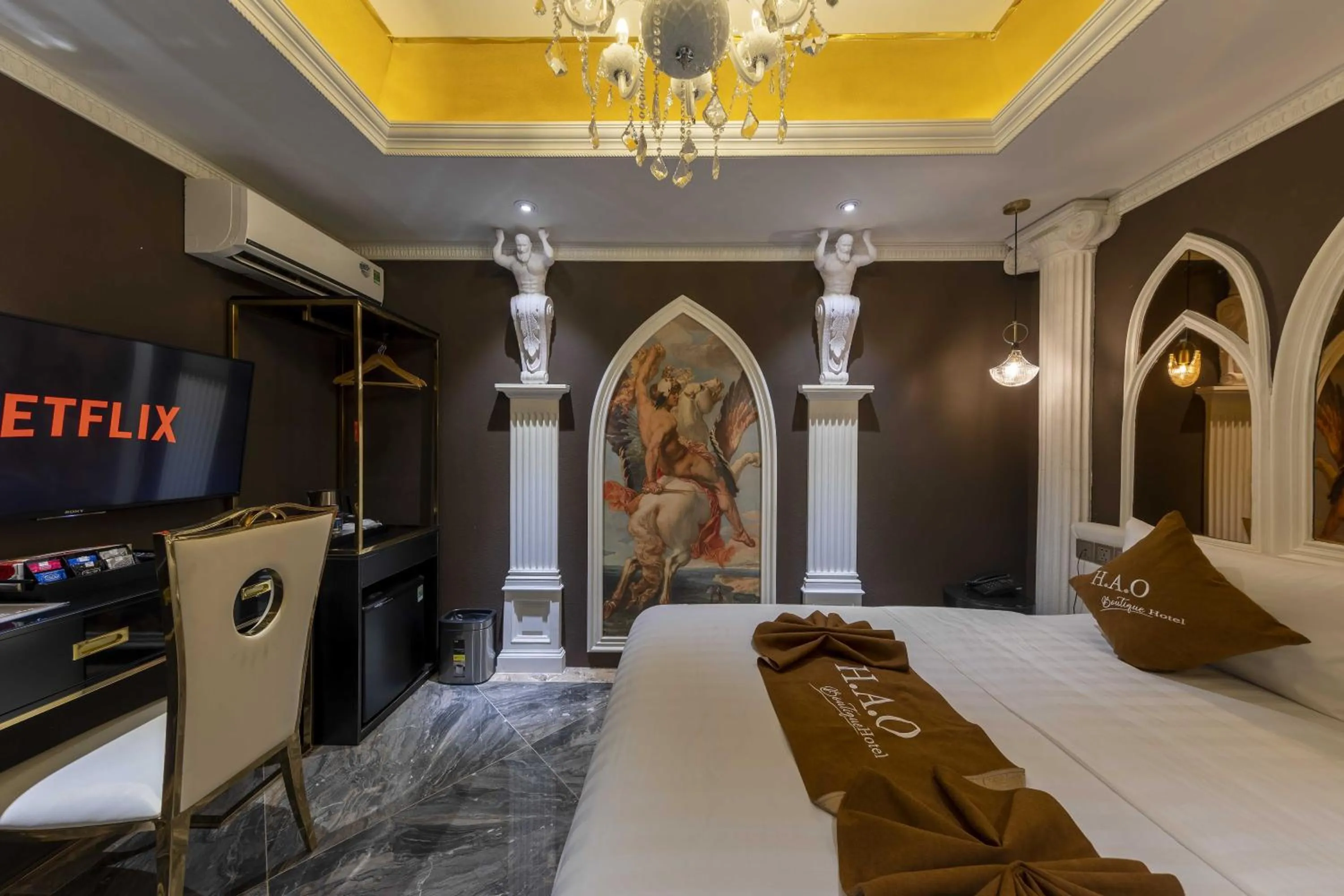 Bed in H A O Boutique Hotel