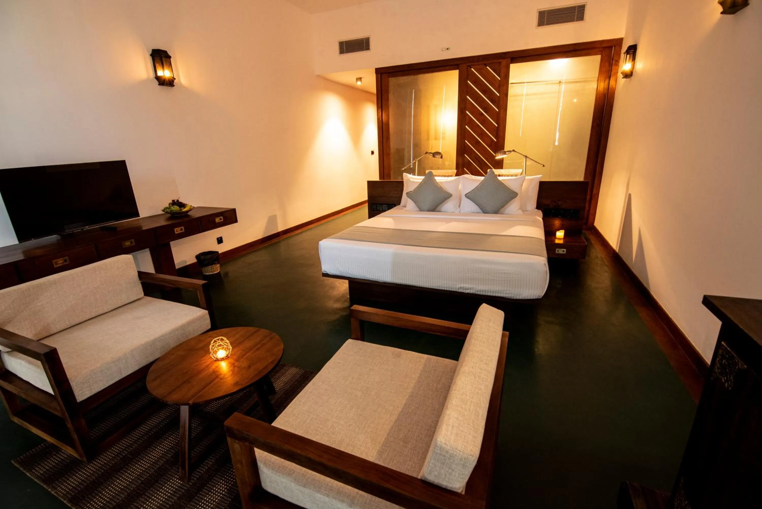 Bed in The Rockwall Boutique Hotel Bentota