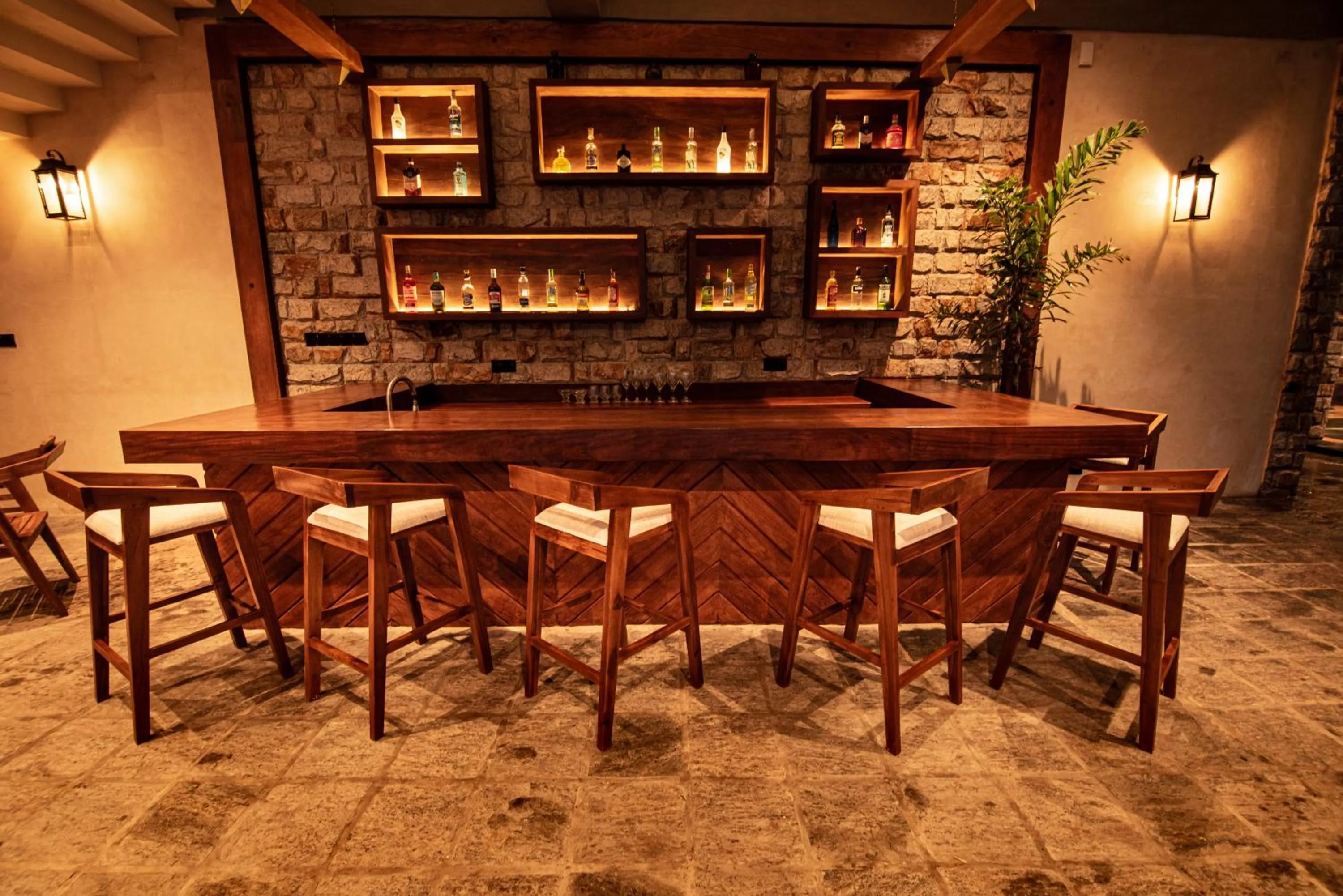 Lounge or bar in The Rockwall Boutique Hotel Bentota