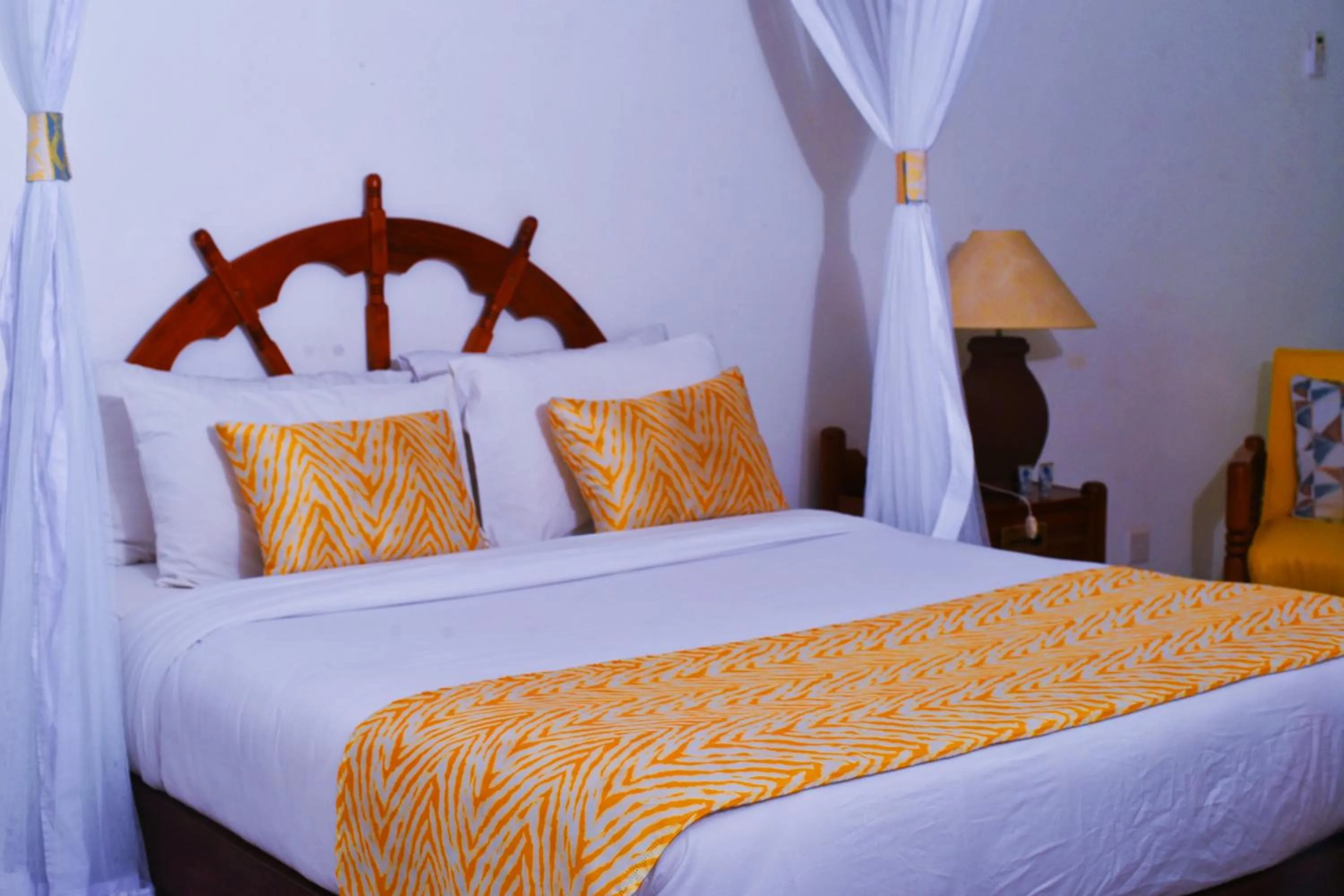 Bed in Plaza Beach Hotel