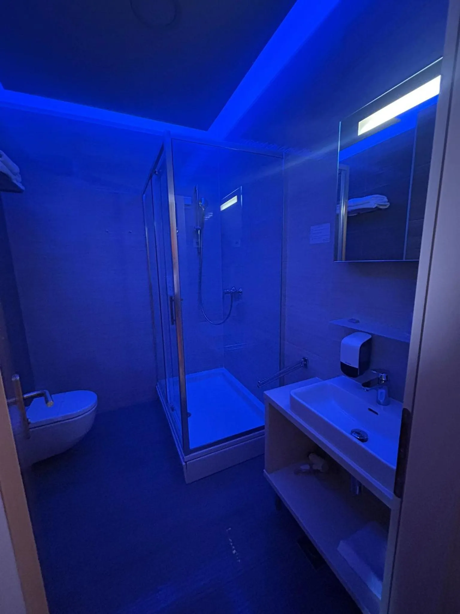 Shower in Hotel Gallus