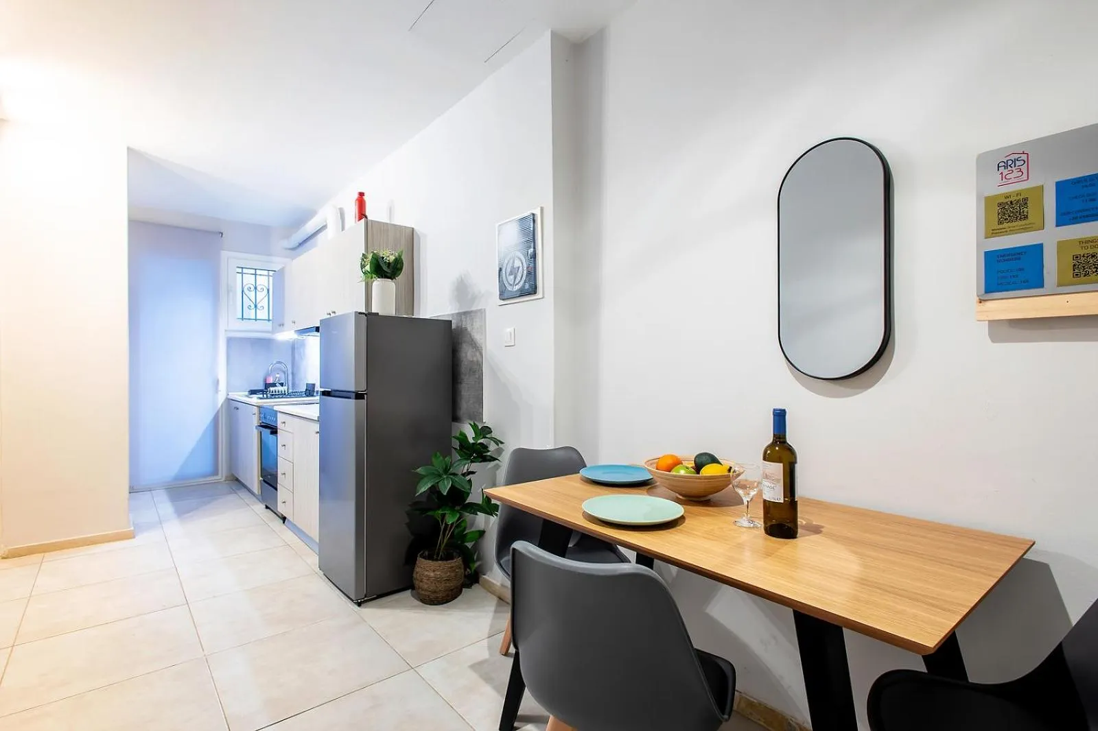 Kitchen or kitchenette in Aris123 by Smart Cozy Suites - Apartments in the heart of Athens - 5 minutes from metro - Available 24hr