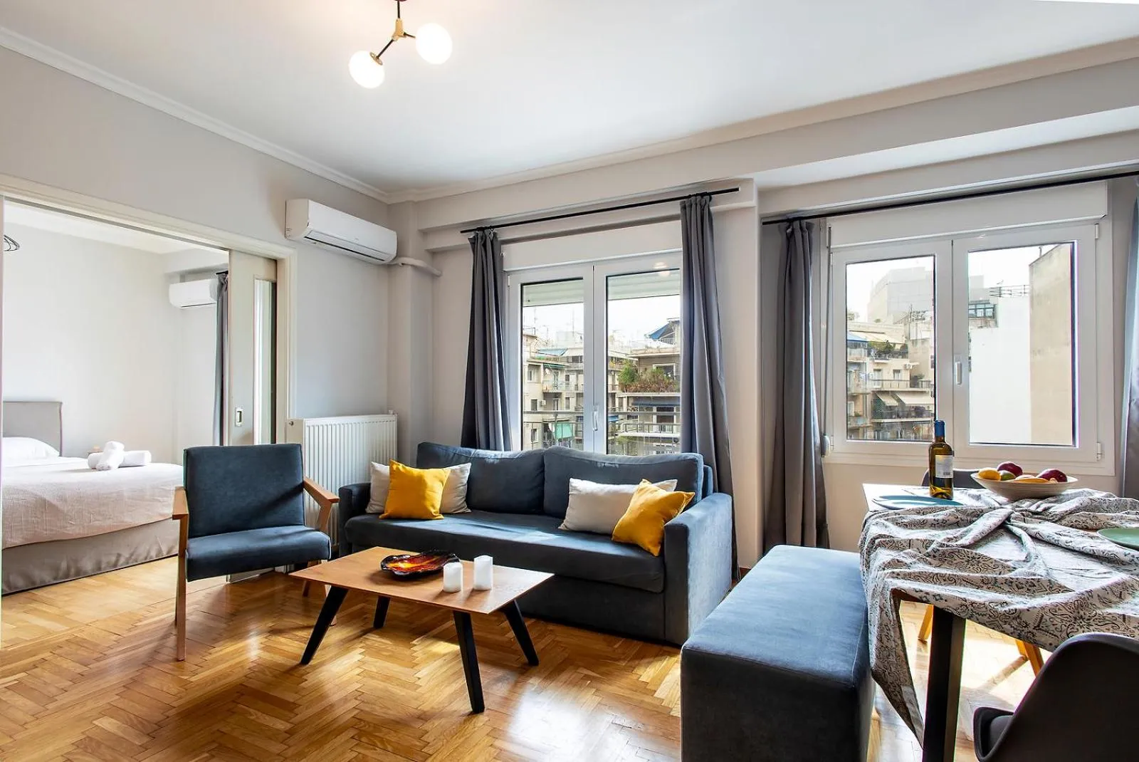 Bed in Aris123 by Smart Cozy Suites - Apartments in the heart of Athens - 5 minutes from metro - Available 24hr