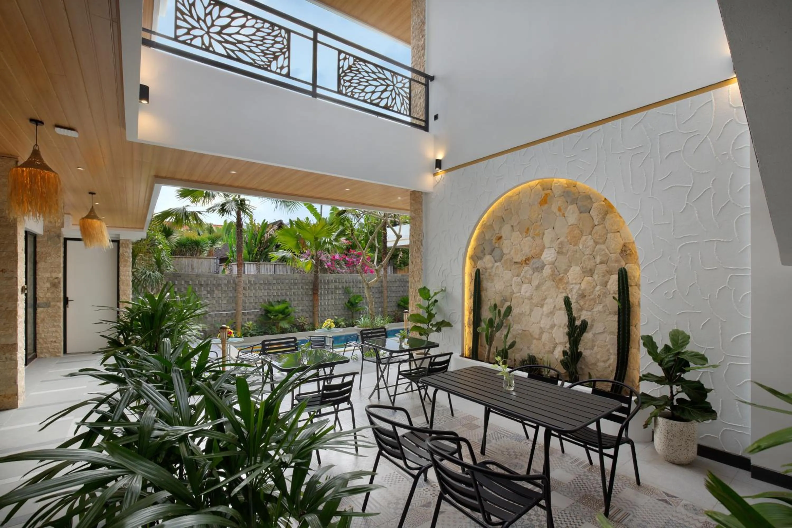 Seating area in Amandaya Canggu