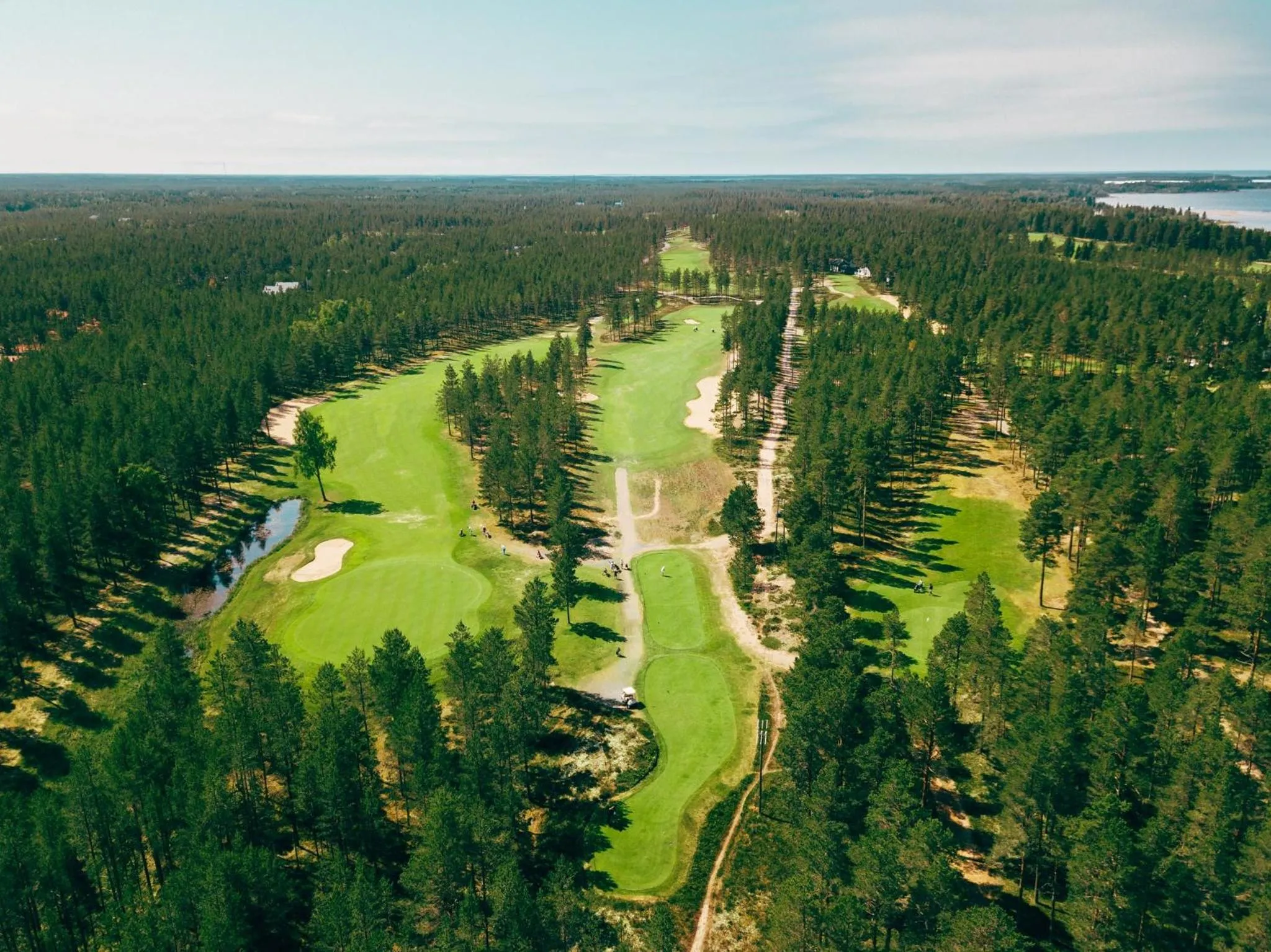 Golfcourse in Kalajoen Marina Studio huoneisto