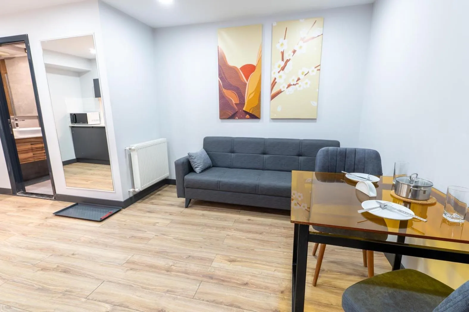 Seating area in Yusufhan Suites