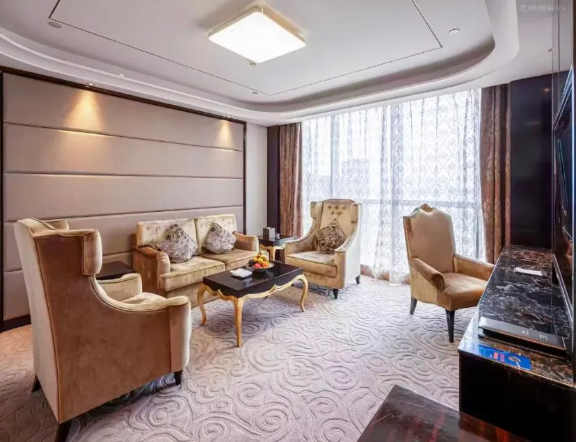 Living room in Wyndham Grand Plaza Royale Changsheng Jiangyin