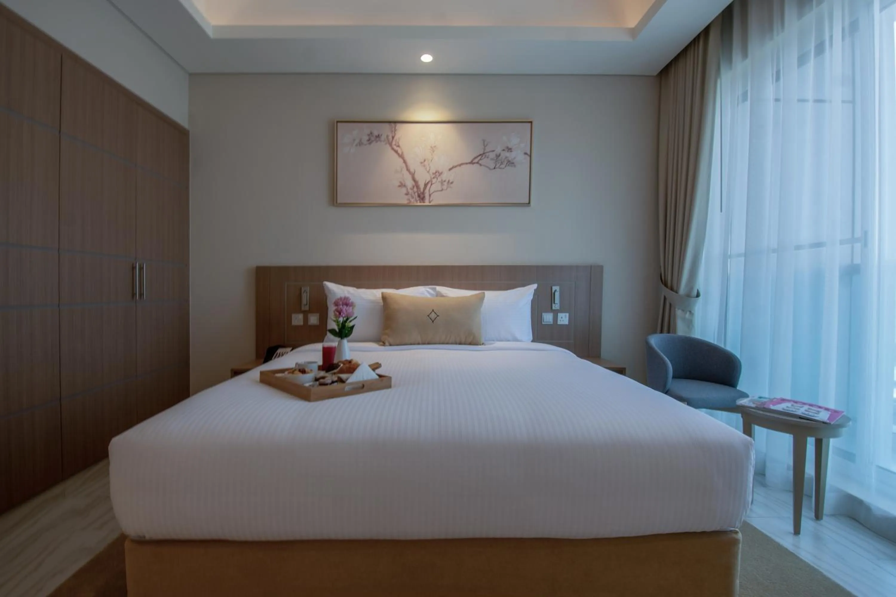 Bed in Jood Hotel Apartments