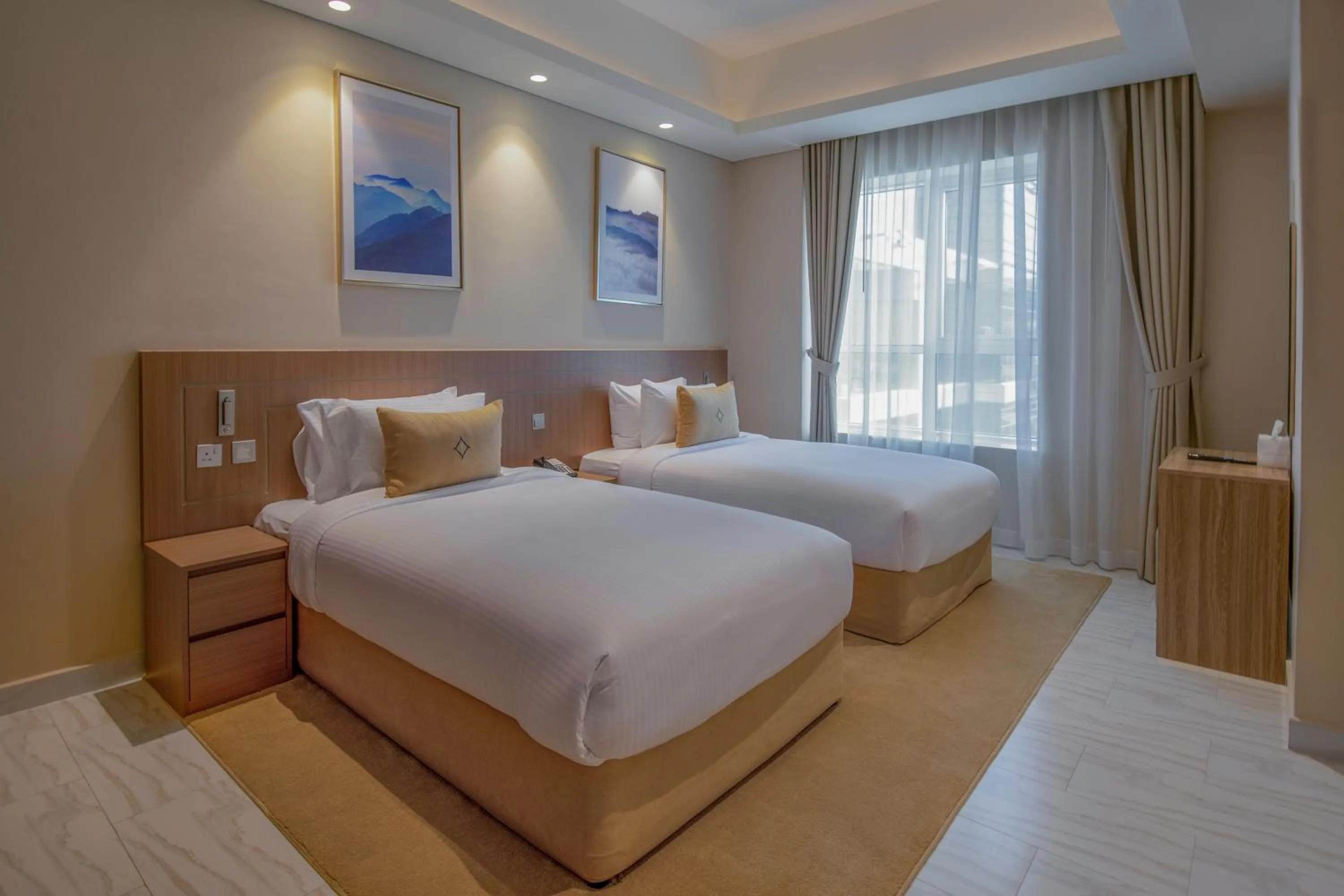 Bed in Jood Hotel Apartments