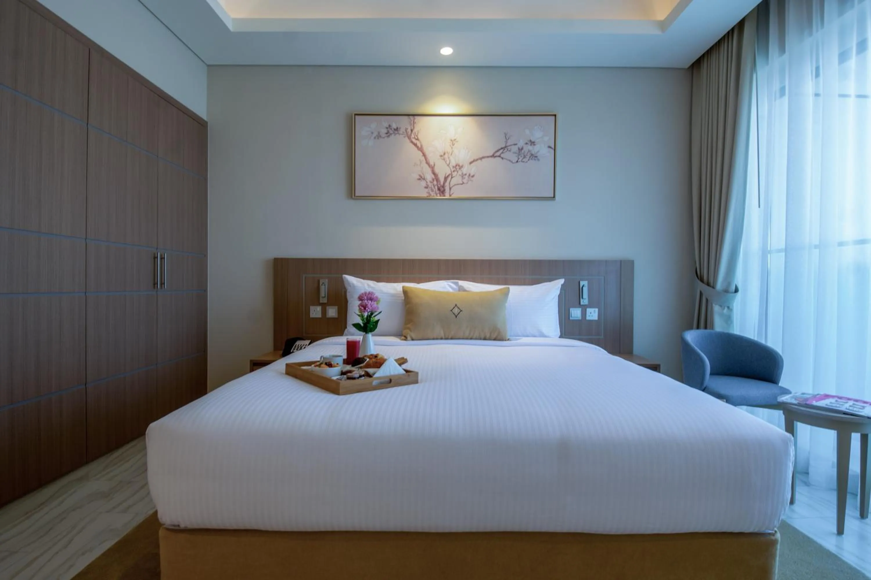 Bed in Jood Hotel Apartments