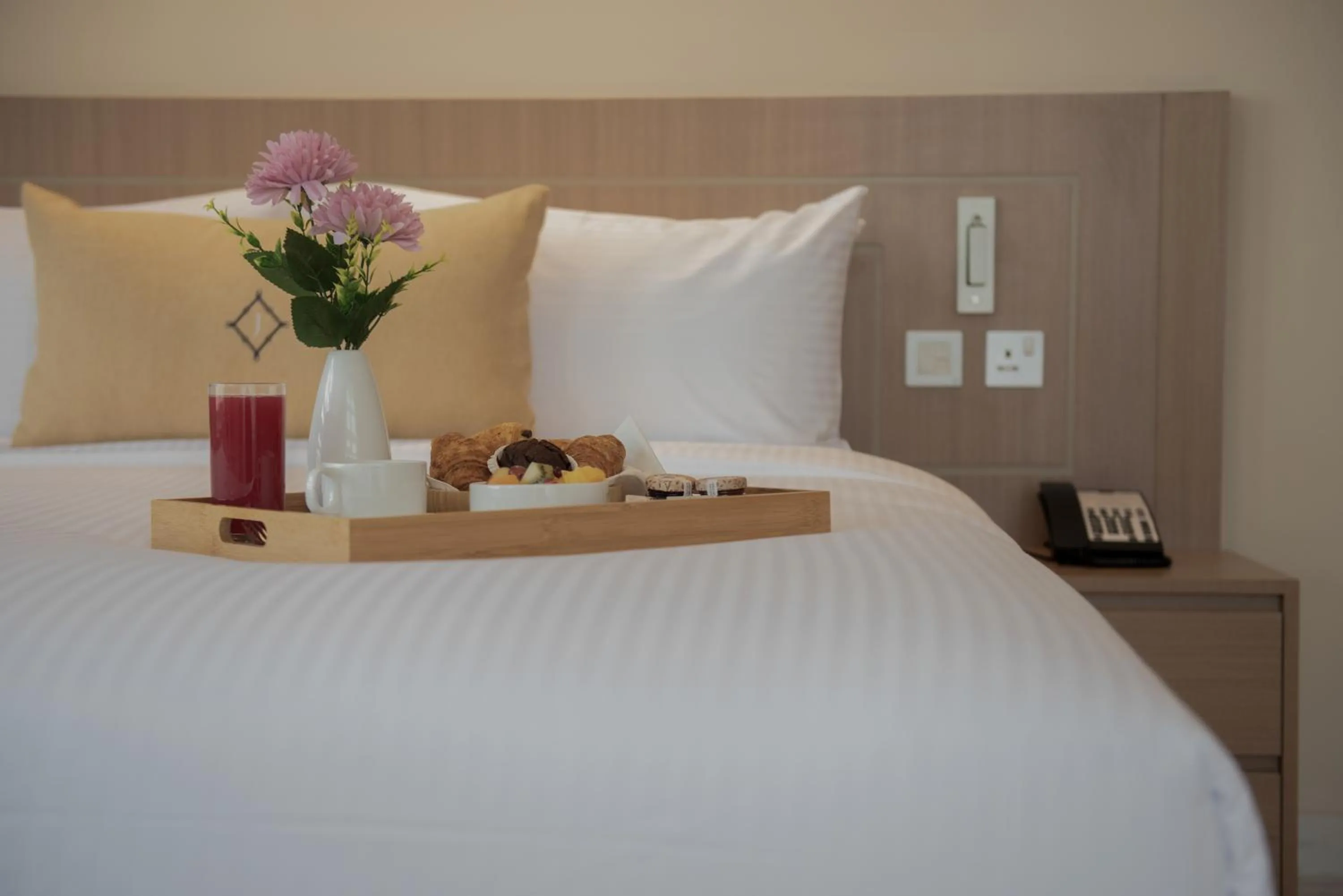 Bed in Jood Hotel Apartments