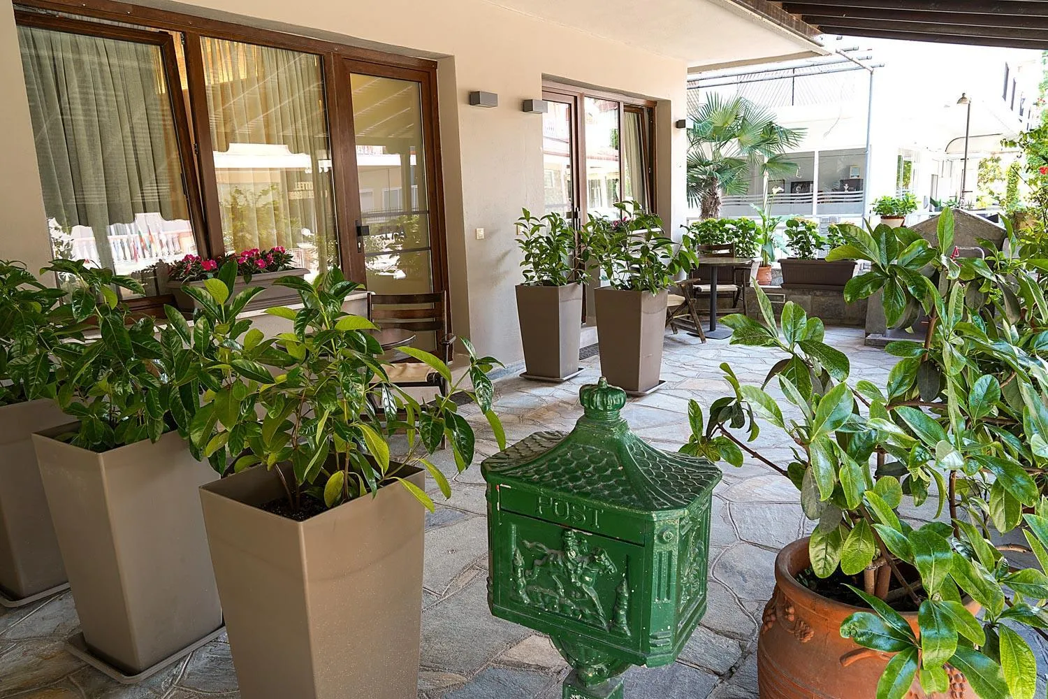 Patio in Nepheli Apartments and Studios