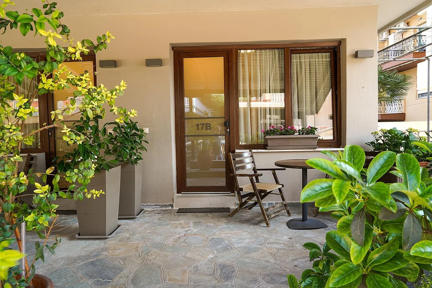 Patio in Nepheli Apartments and Studios