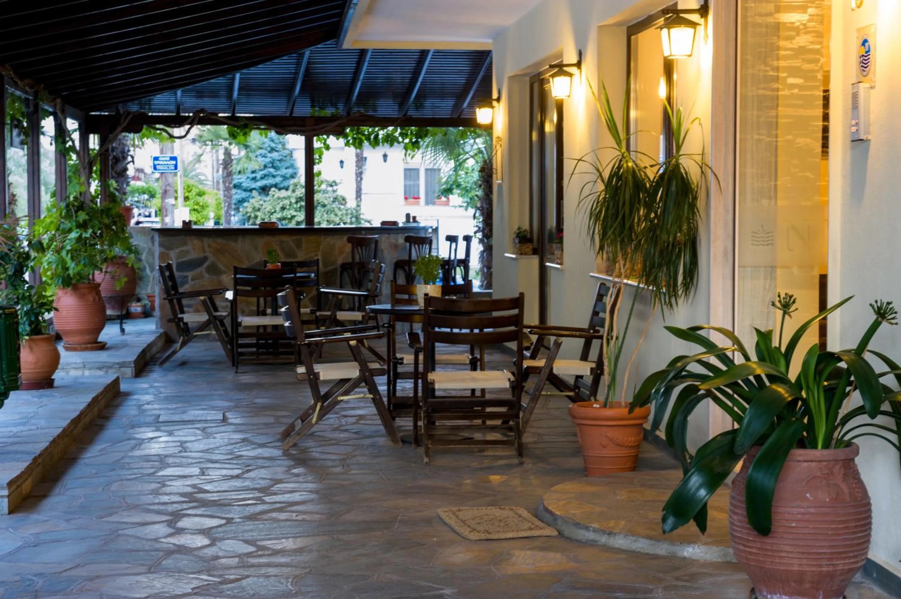 Balcony/Terrace in Nepheli Apartments and Studios