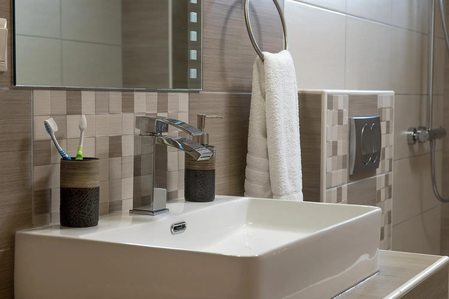 Bathroom in Nepheli Apartments and Studios