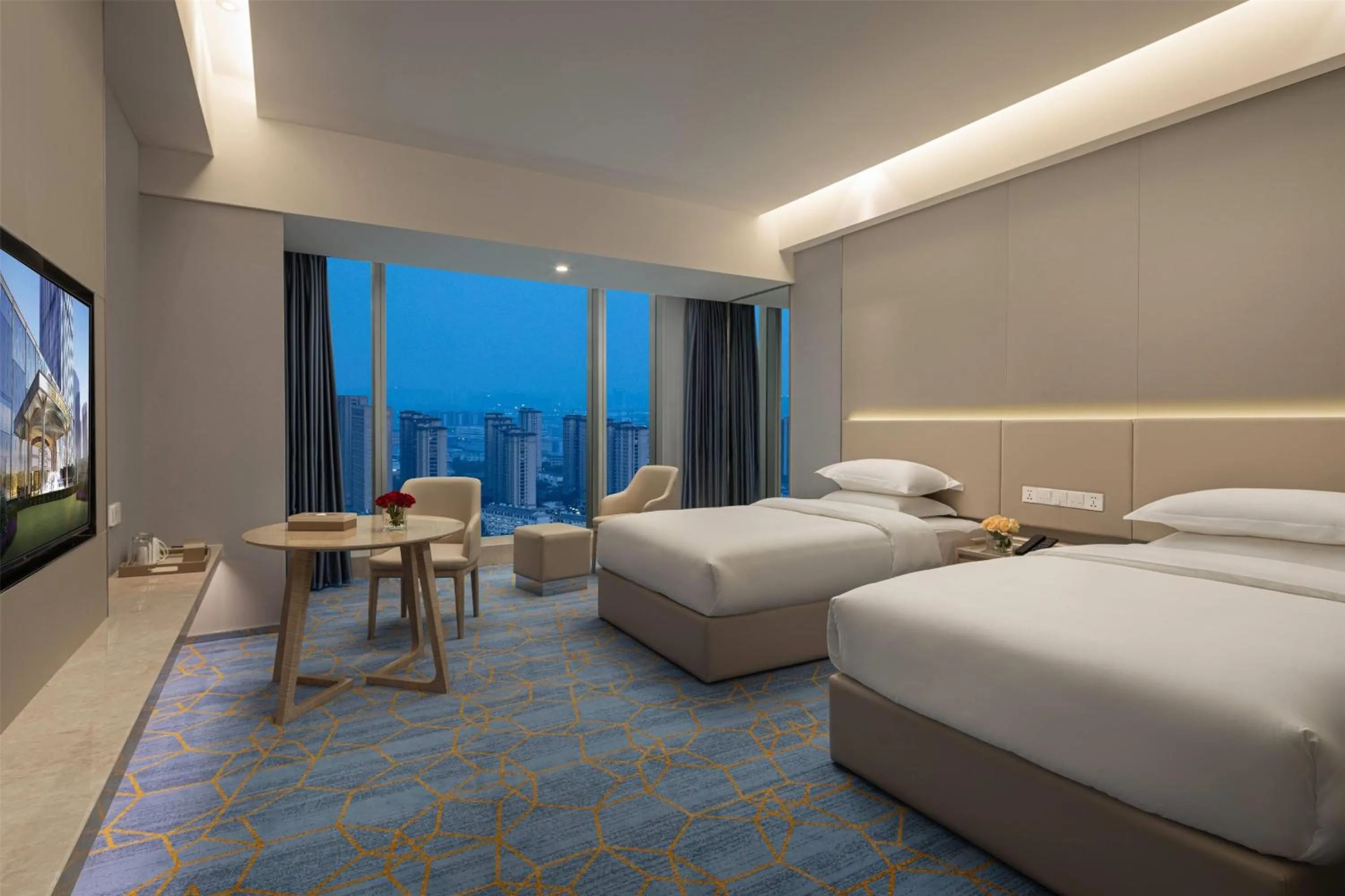 Photo of the whole room, Bed in Wyndham Shaoxing Keqiao