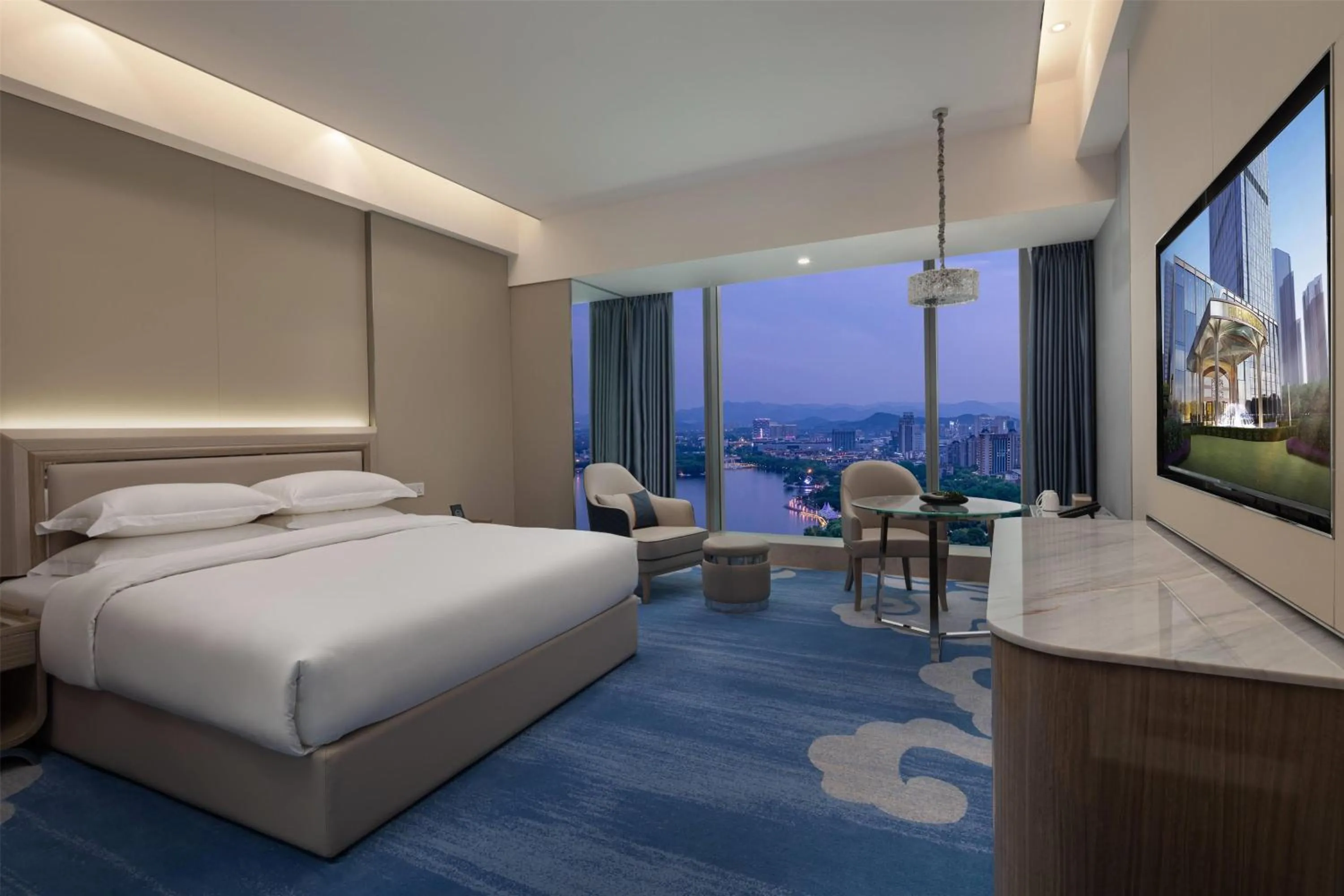 Photo of the whole room, Bed in Wyndham Shaoxing Keqiao