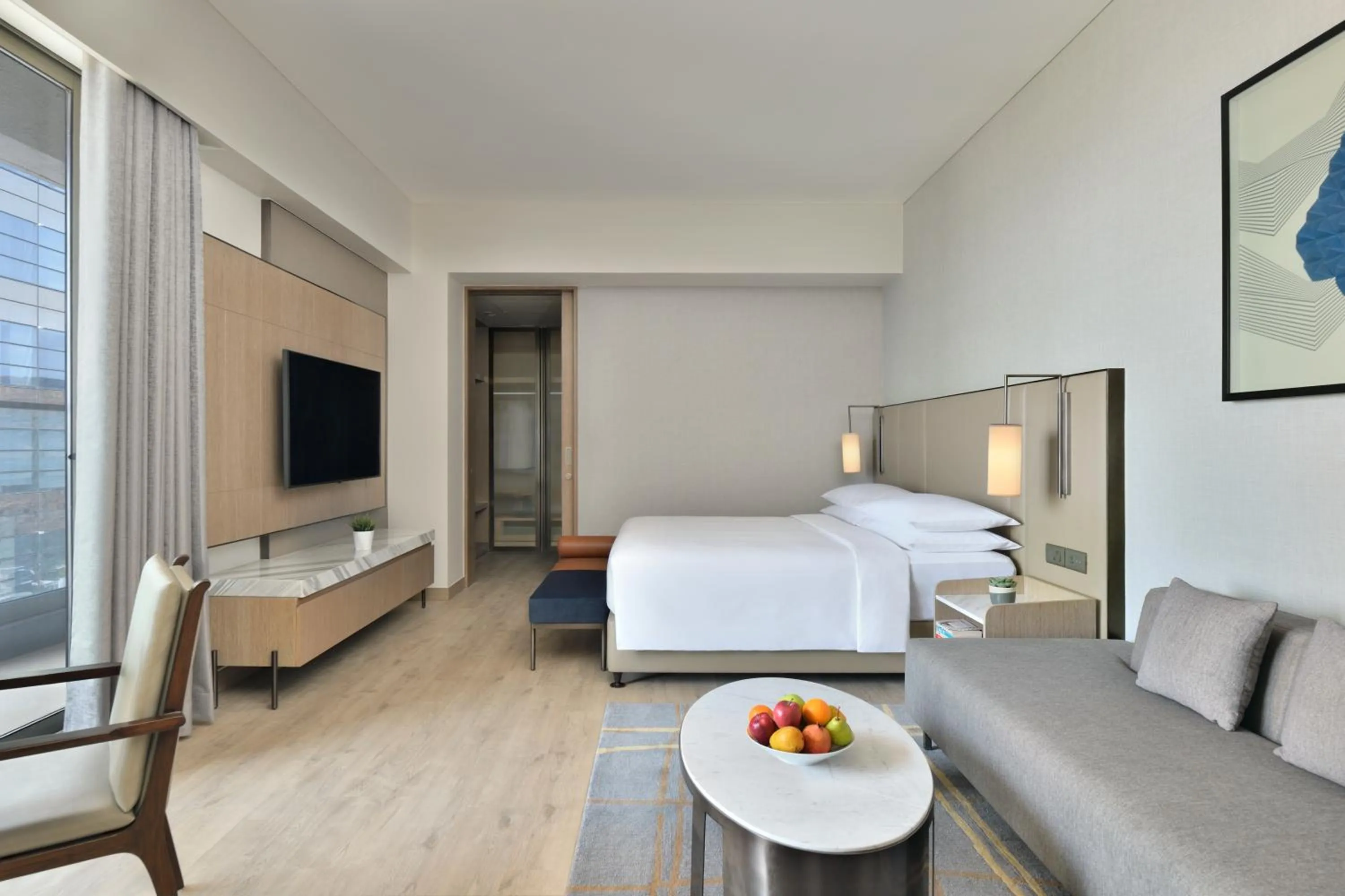 Bed in Marriott Executive Apartments Navi Mumbai