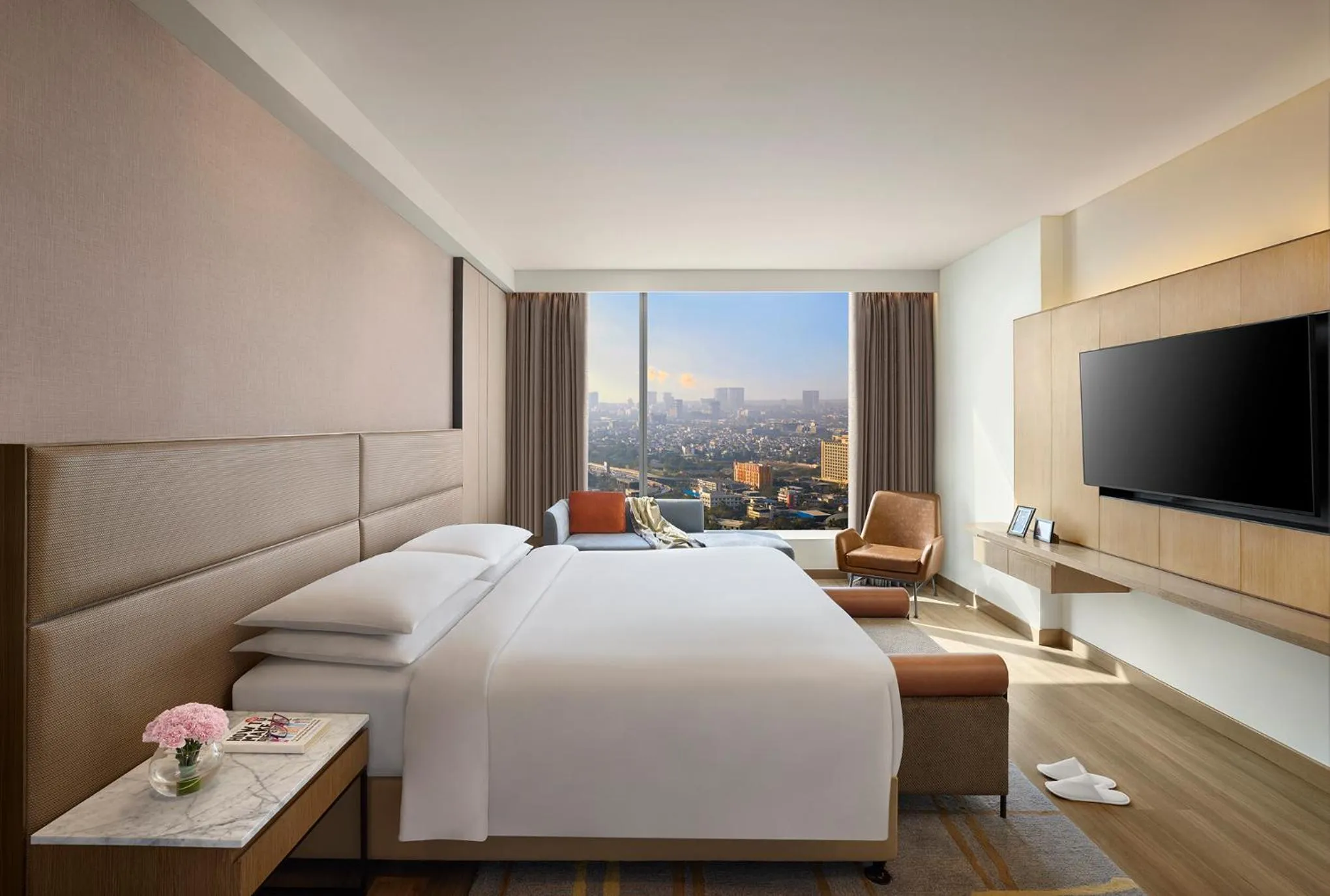 Bedroom, Bed in Marriott Executive Apartments Navi Mumbai