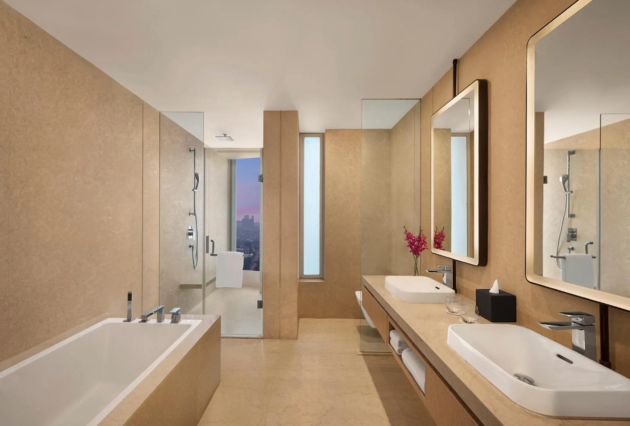 Bathroom in Marriott Executive Apartments Navi Mumbai