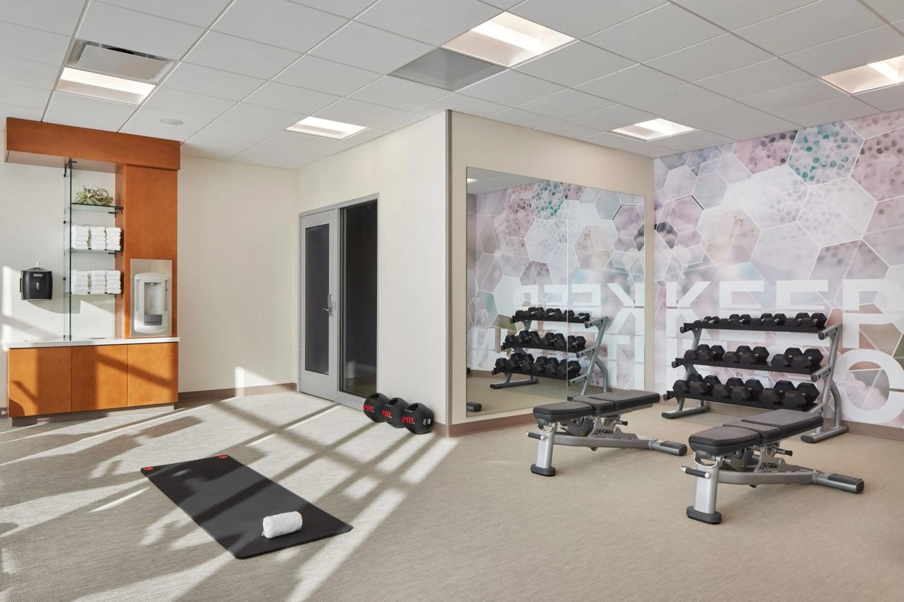 Fitness centre/facilities in SpringHill Suites by Marriott Frederica