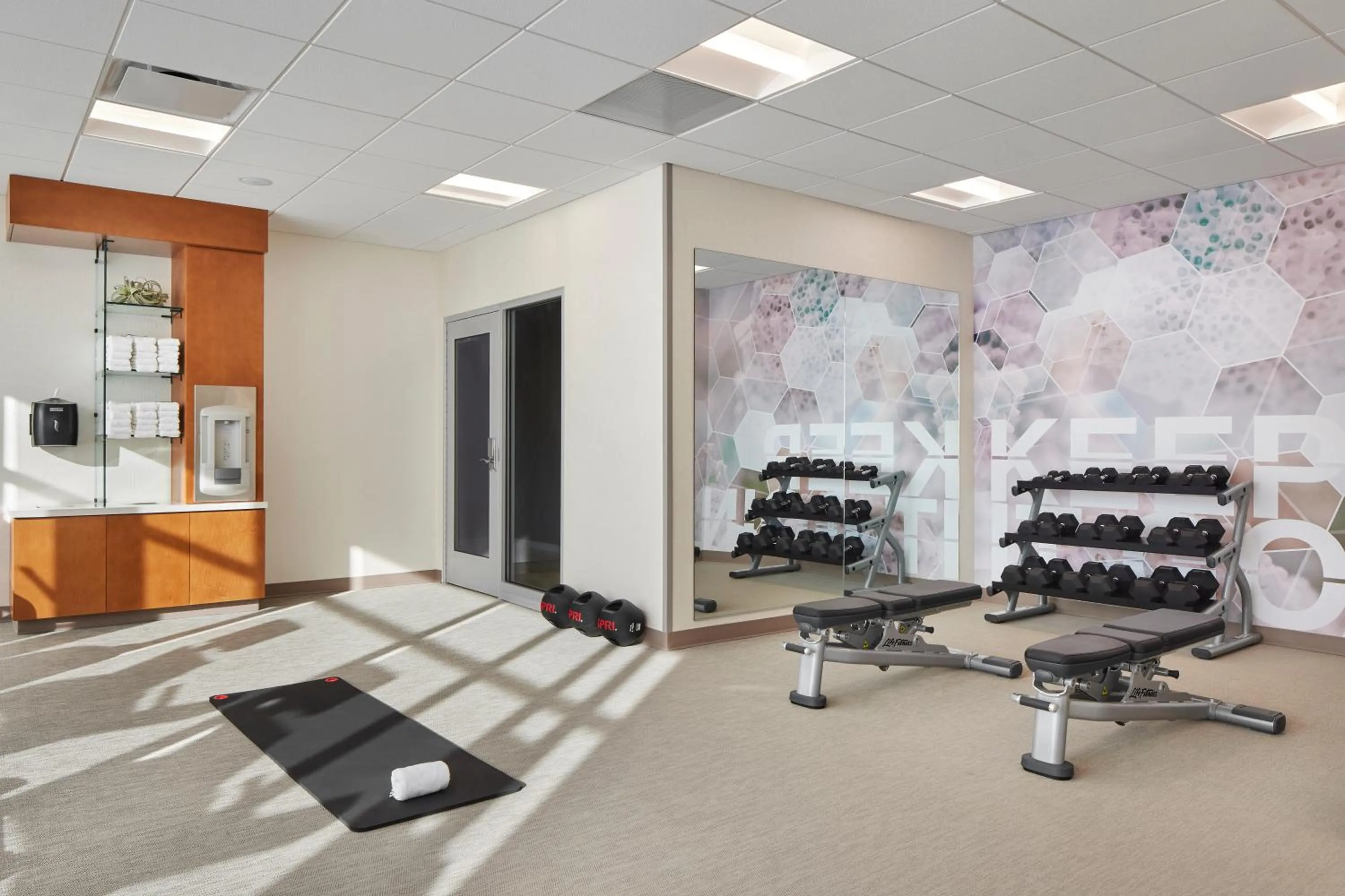 Fitness centre/facilities in SpringHill Suites by Marriott Frederica