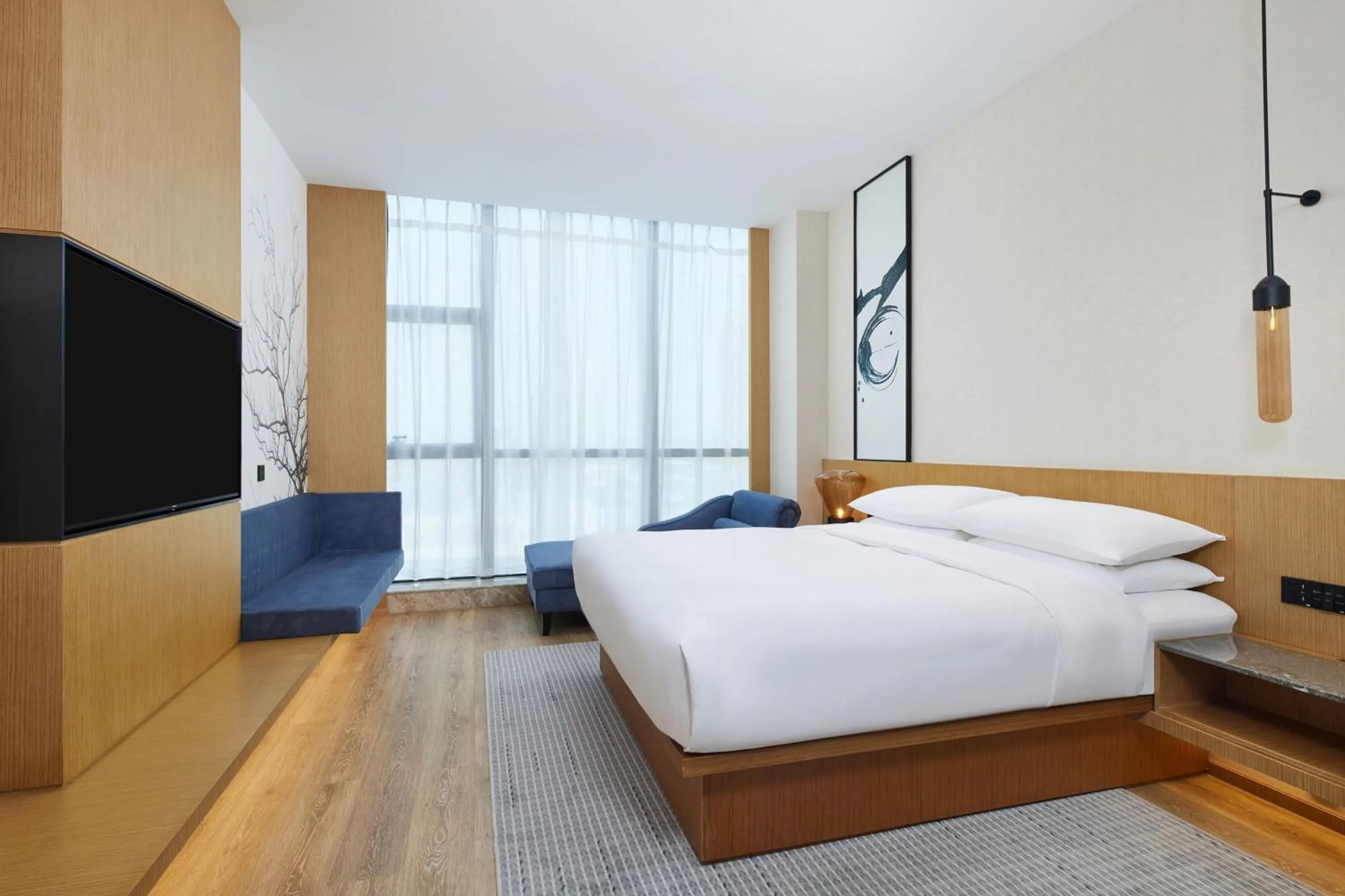 Bedroom, Bed in Fairfield by Marriott Zibo