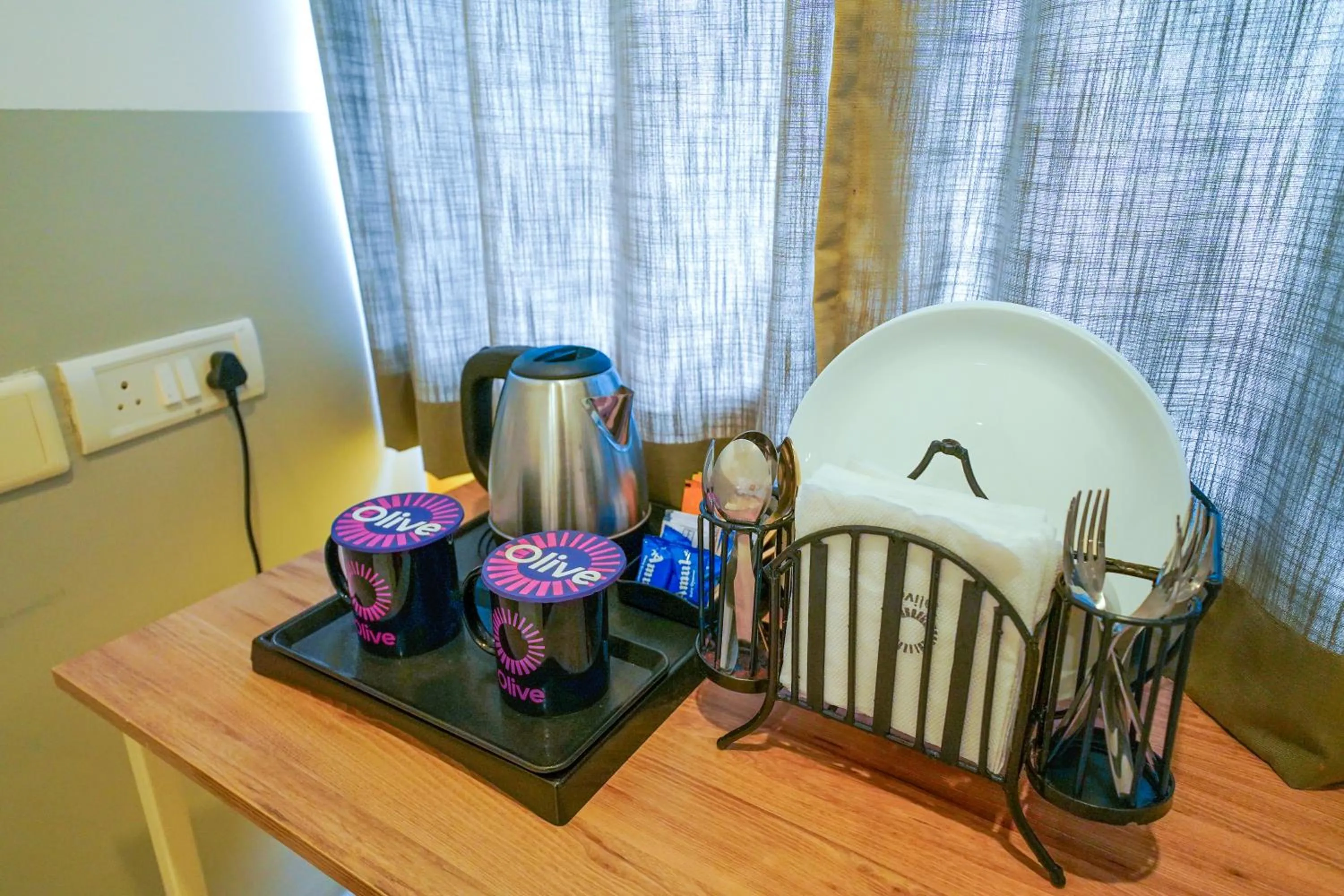 Coffee/tea facilities in Olive Hotel HAL 2nd Stage by Embassy Group