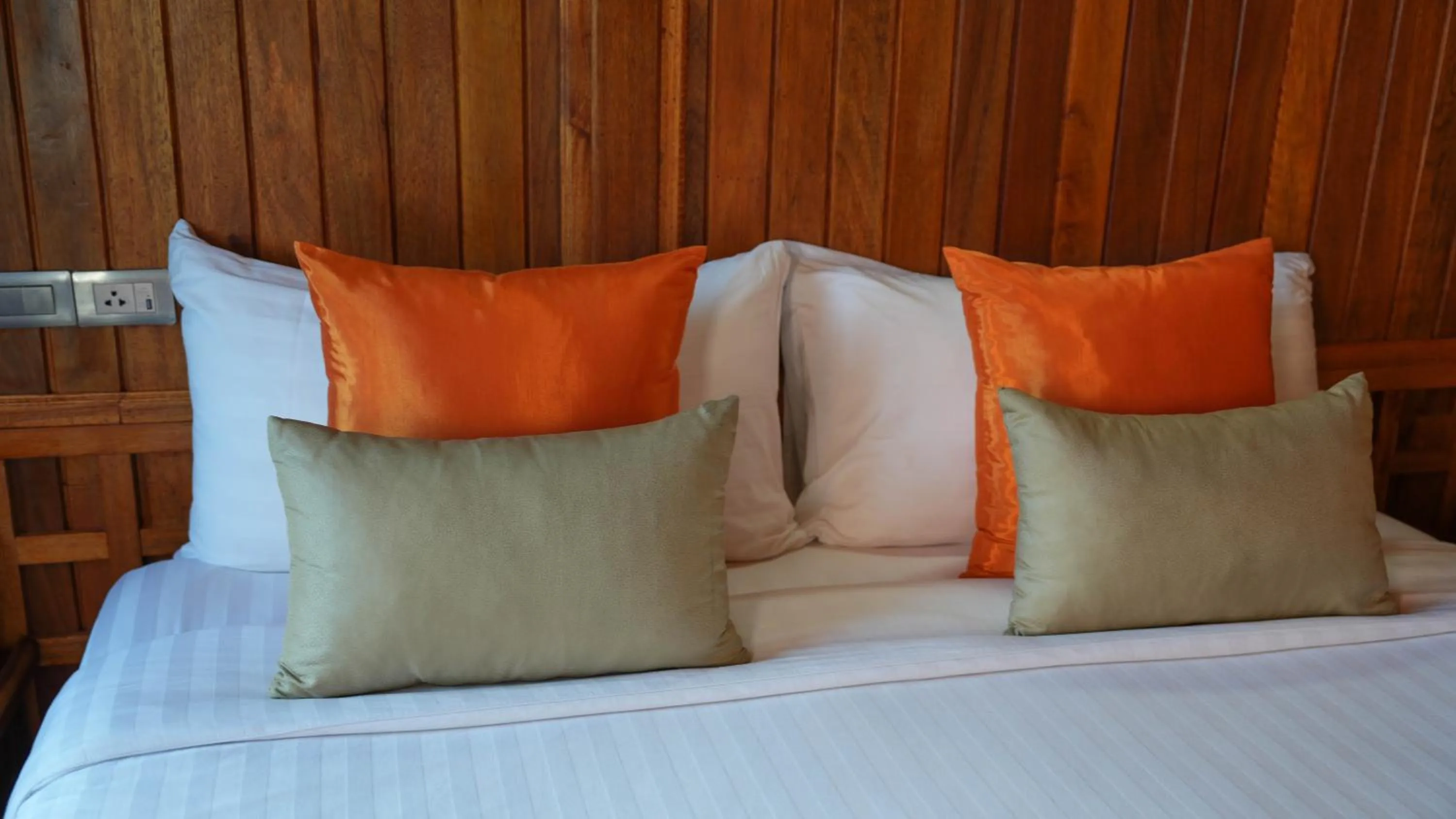 Decorative detail, Bed in So View Phuket Resort