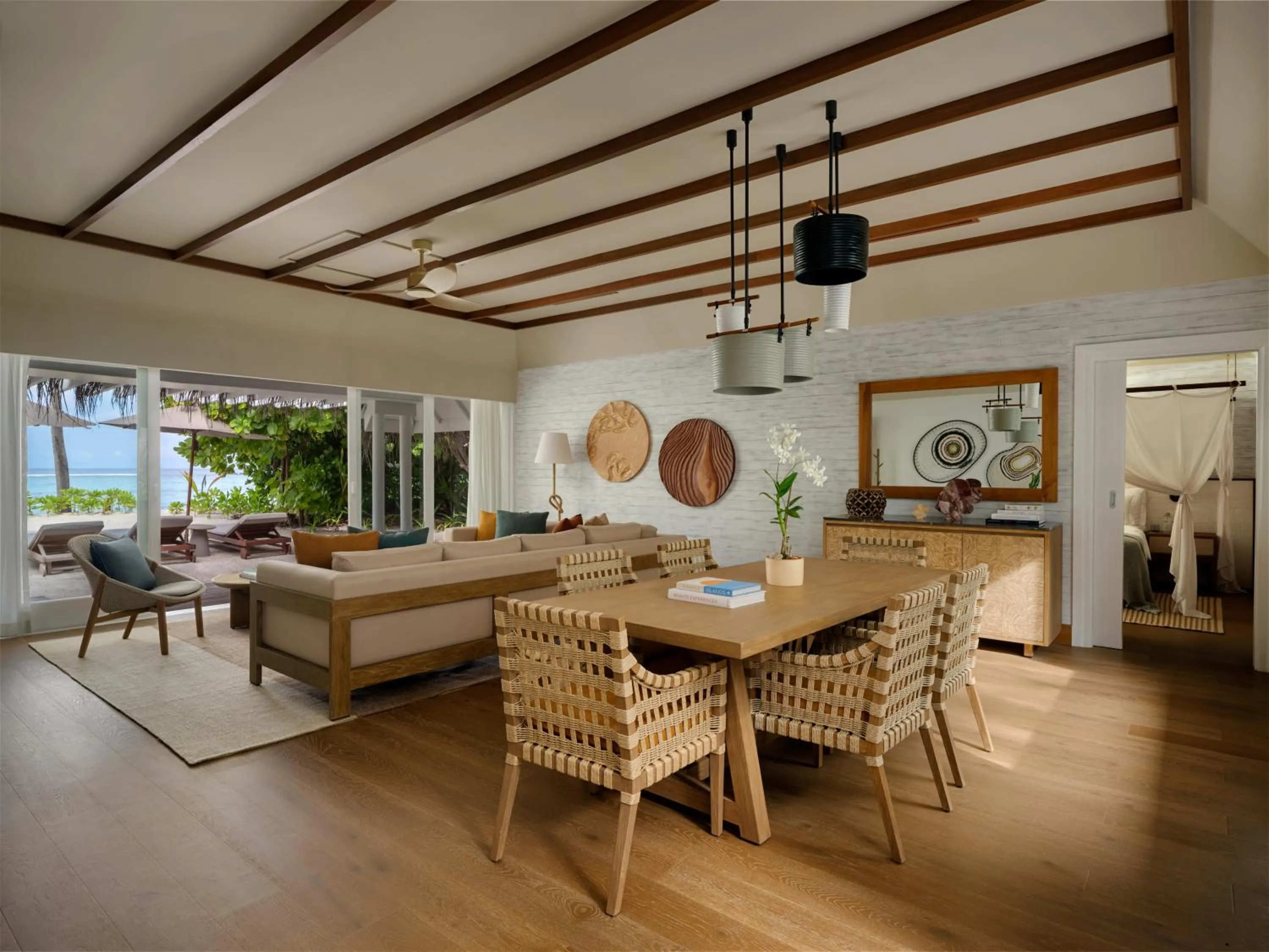 Living room in Six Senses Kanuhura