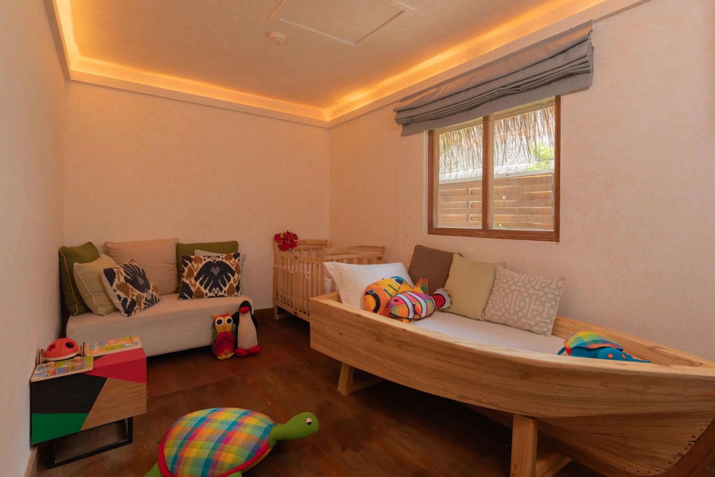 Kids's club, Bed in Six Senses Kanuhura