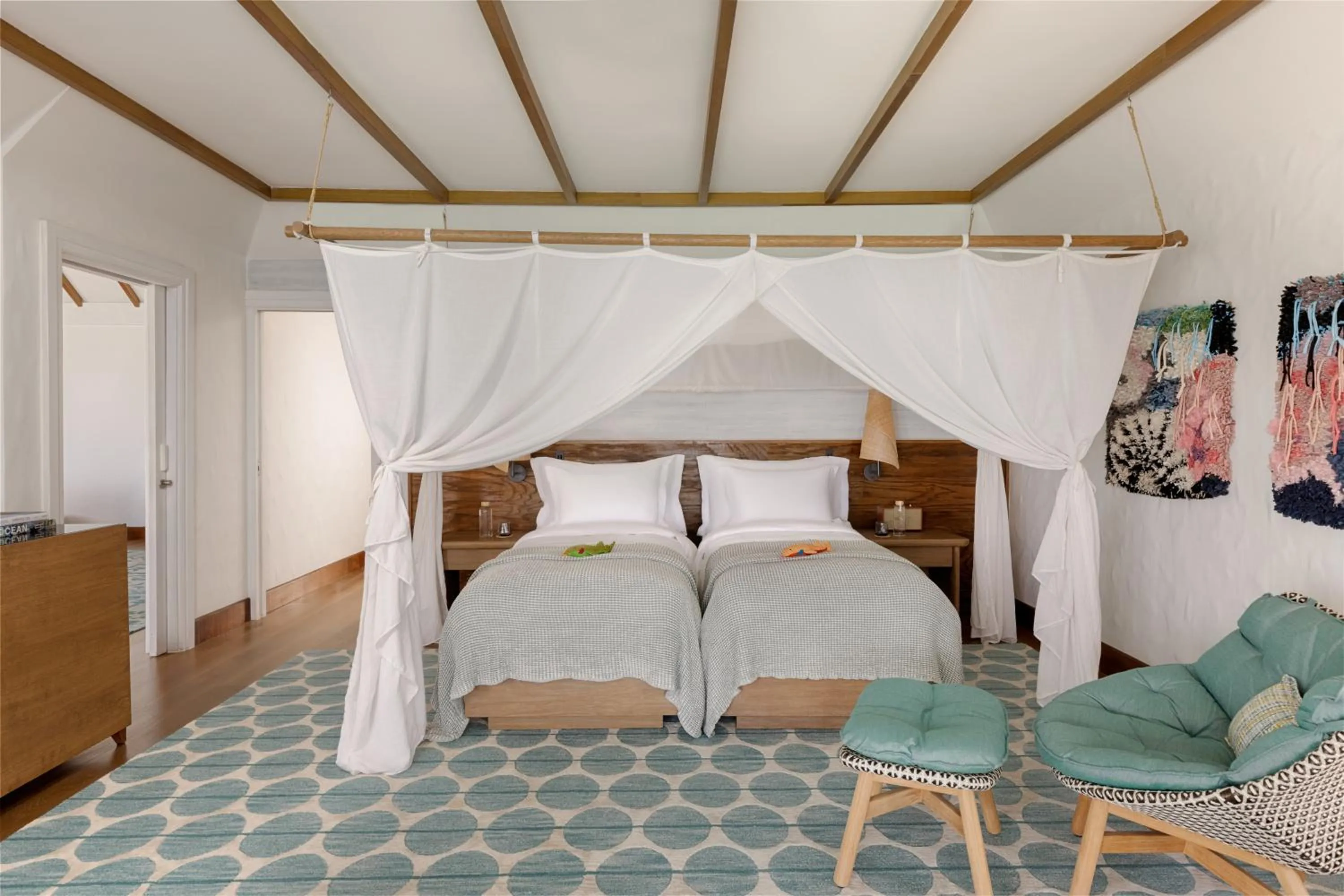 Bedroom, Bed in Six Senses Kanuhura