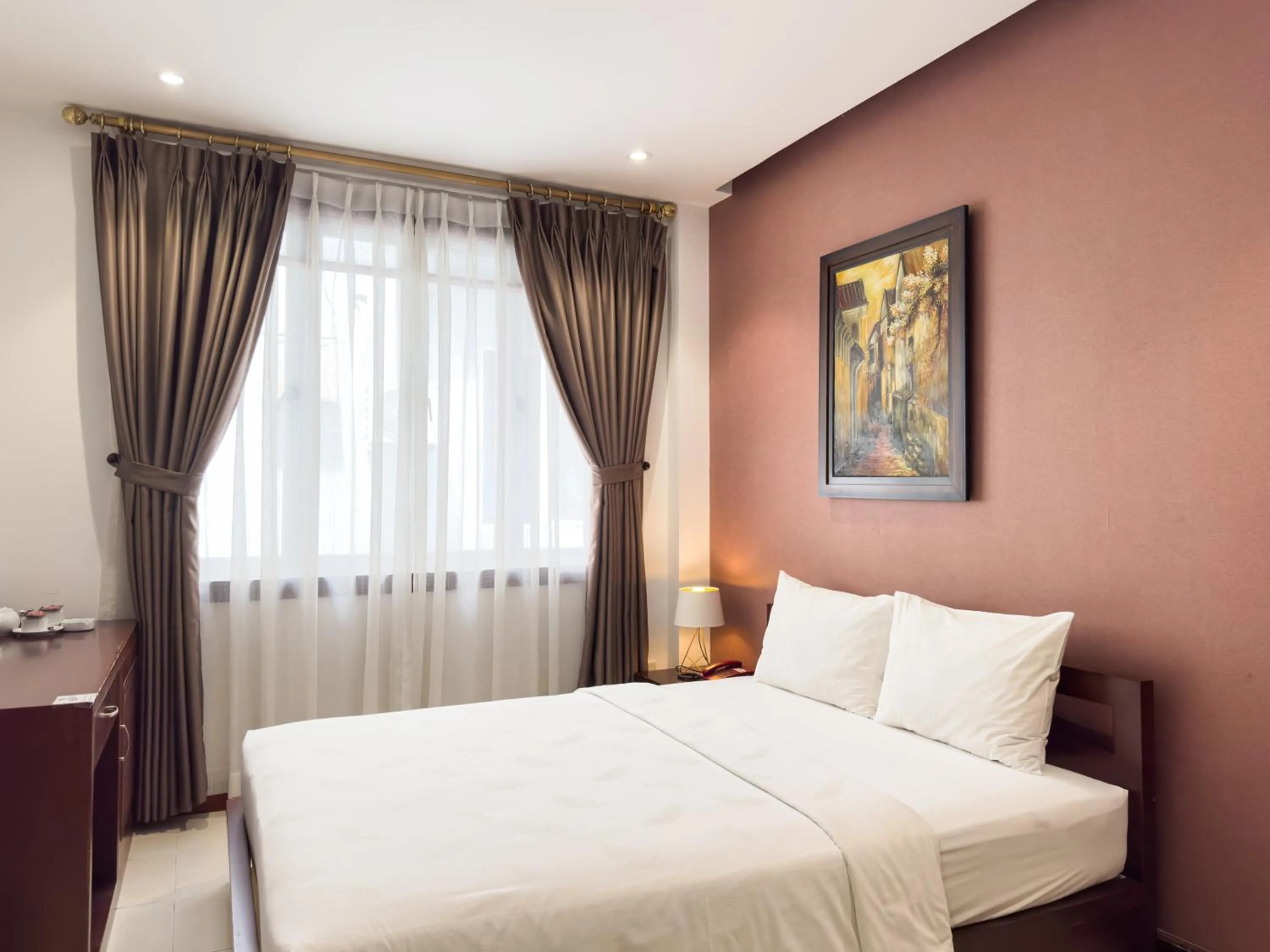 View (from property/room), Bed in Hoang Yen Hotel Near SECC - Phu My Hung