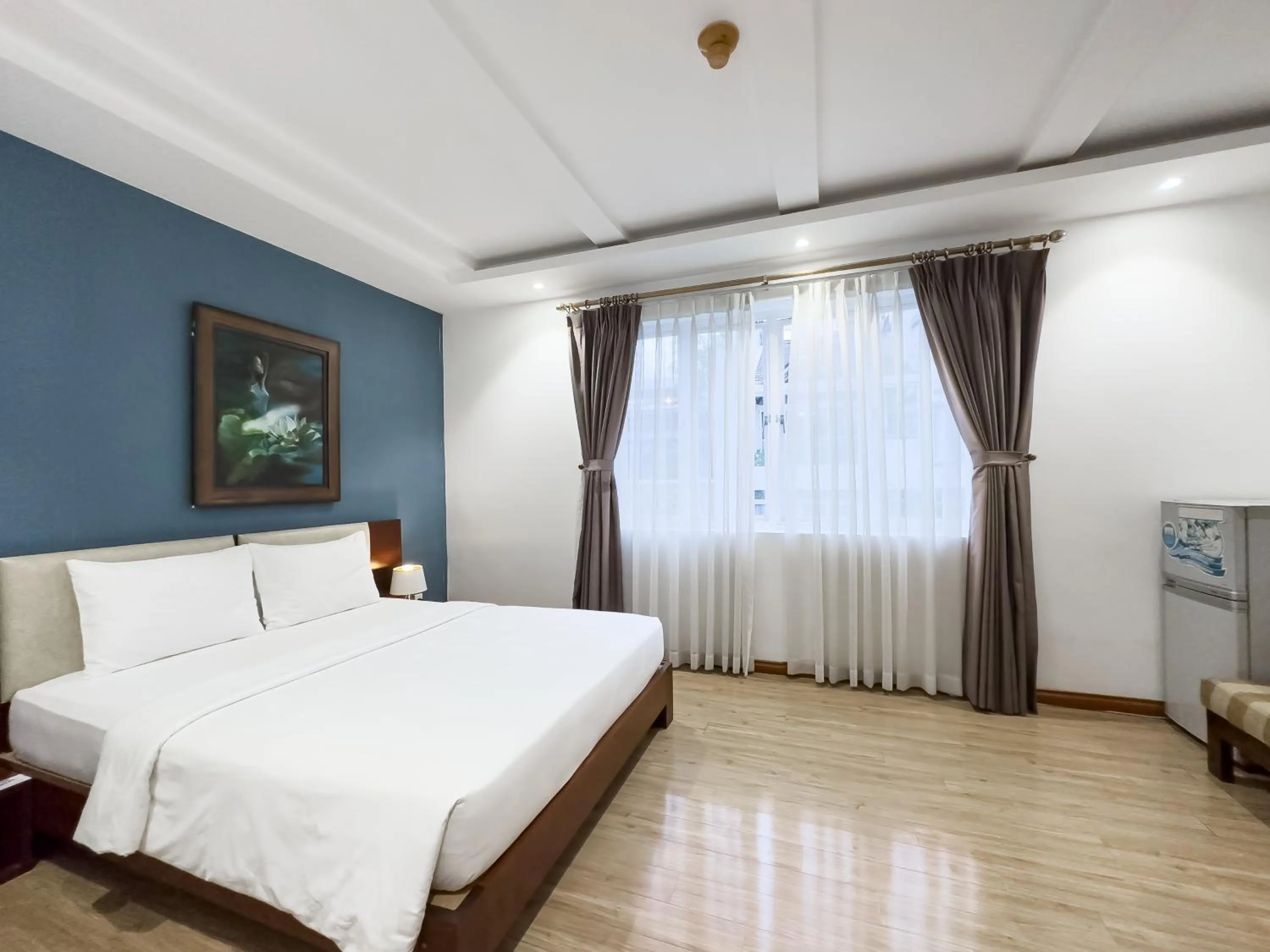 Bedroom, Bed in Hoang Yen Hotel Near SECC - Phu My Hung