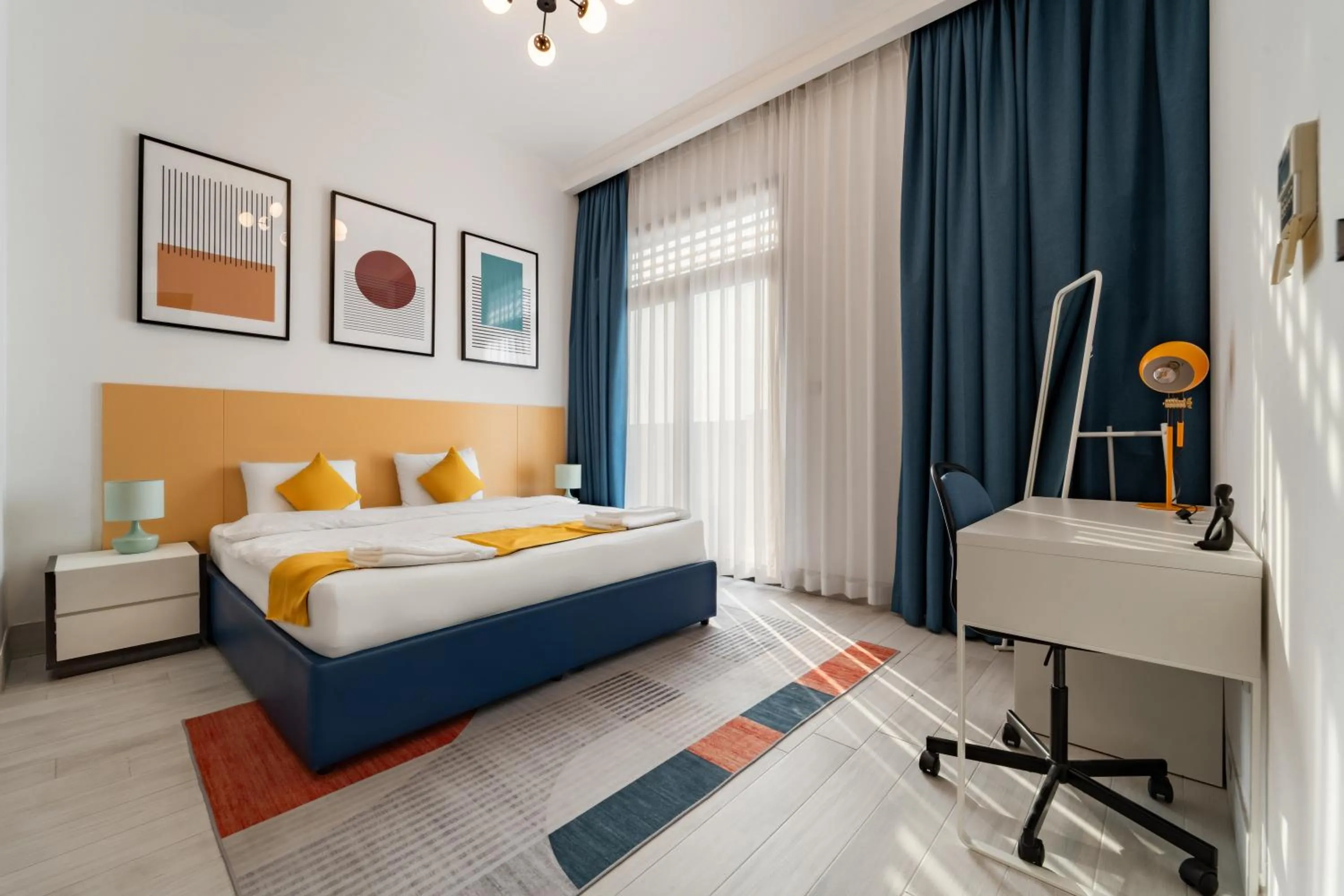 Bedroom, Bed in Izzzi Life Mint