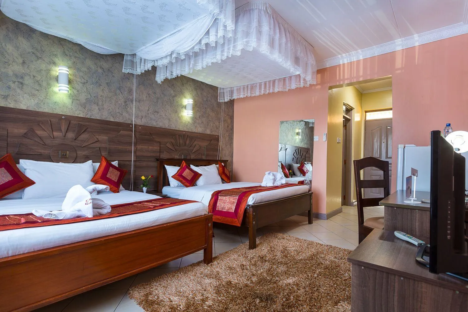 View (from property/room), Bed in Comfort Gardens