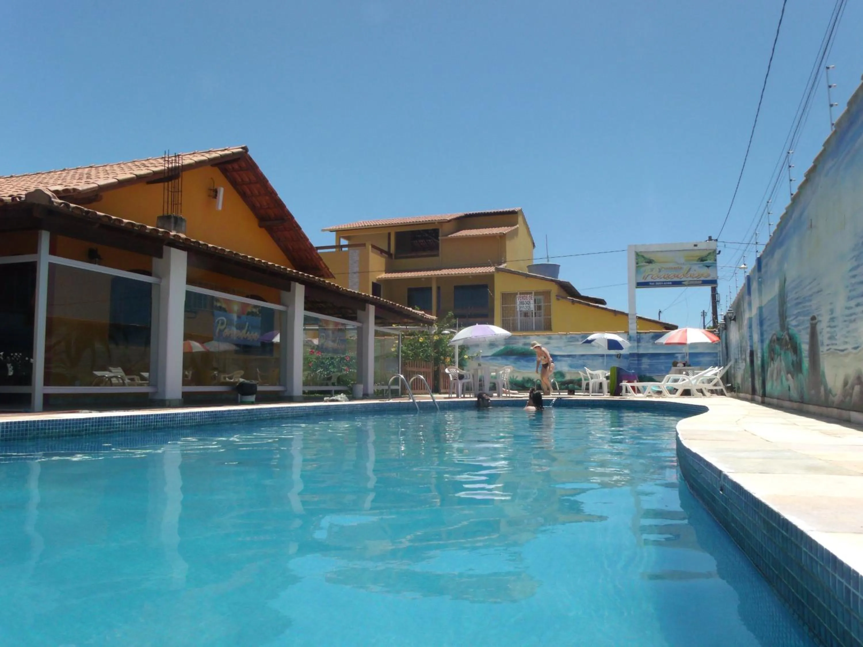 Pool view in Pousada Paradise